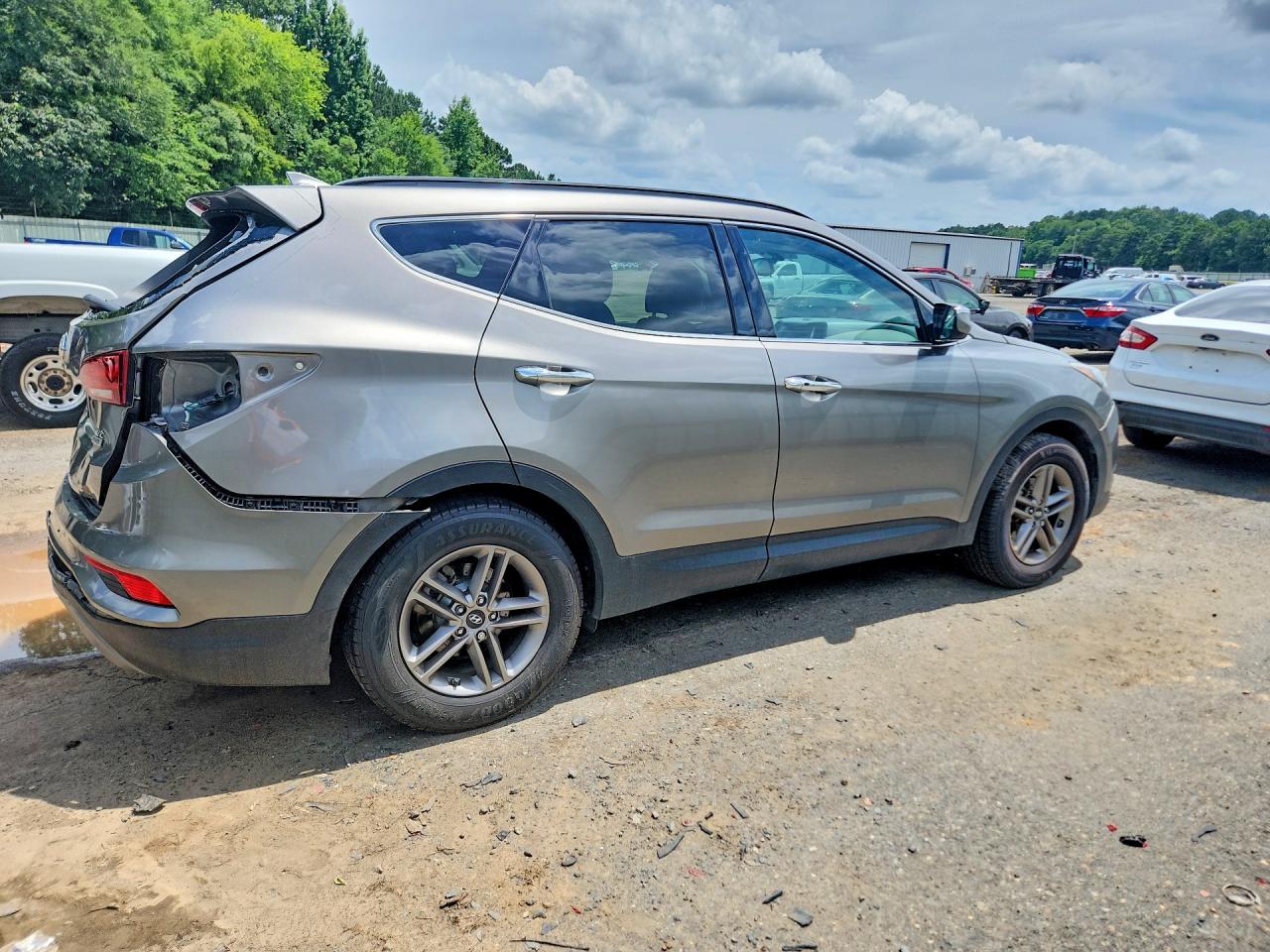 2018 Hyundai Santa Fe Sport 2.4l Gray vin: 5NMZUDLB1JH095377