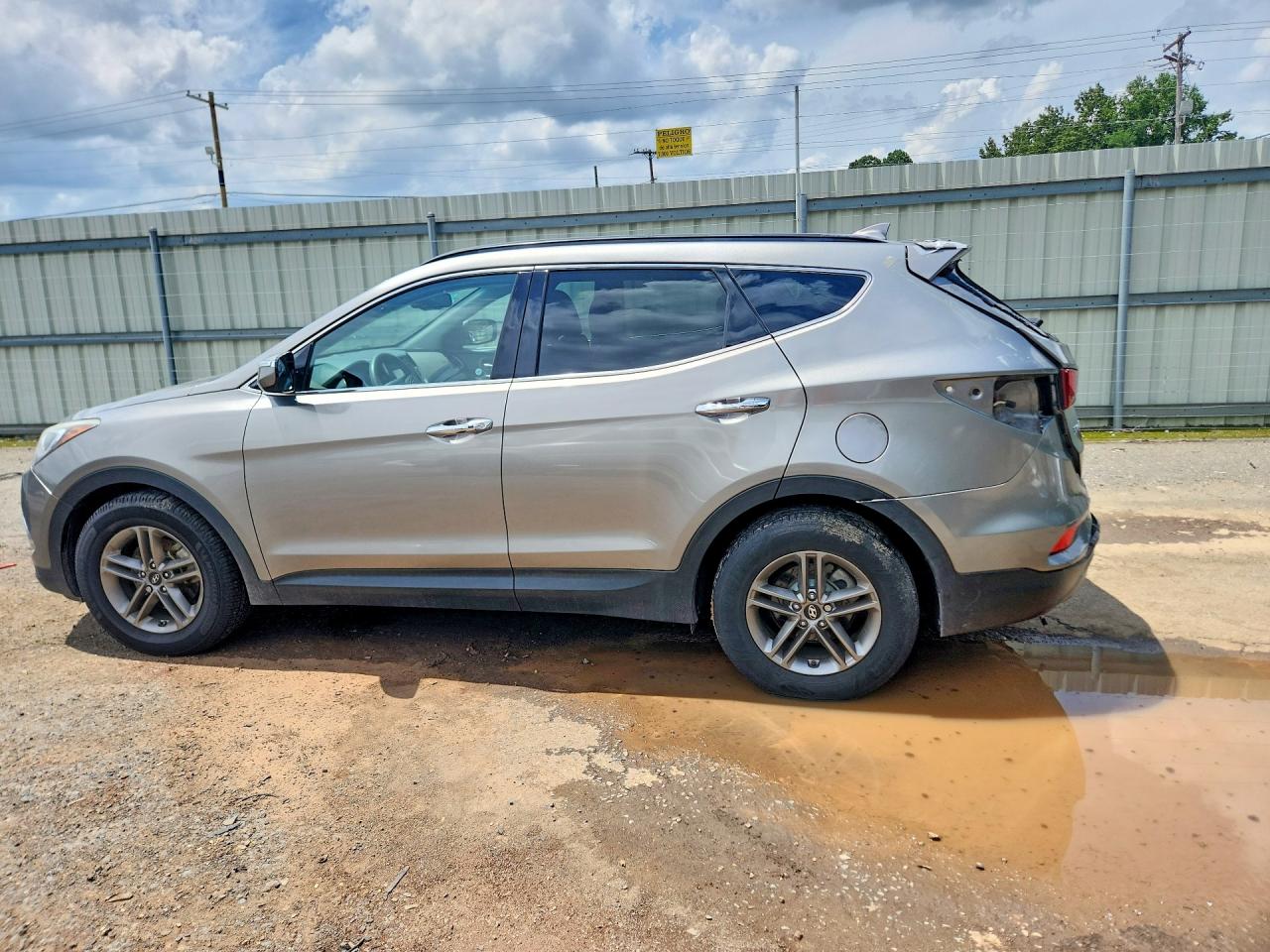 2018 Hyundai Santa Fe Sport 2.4l Gray vin: 5NMZUDLB1JH095377