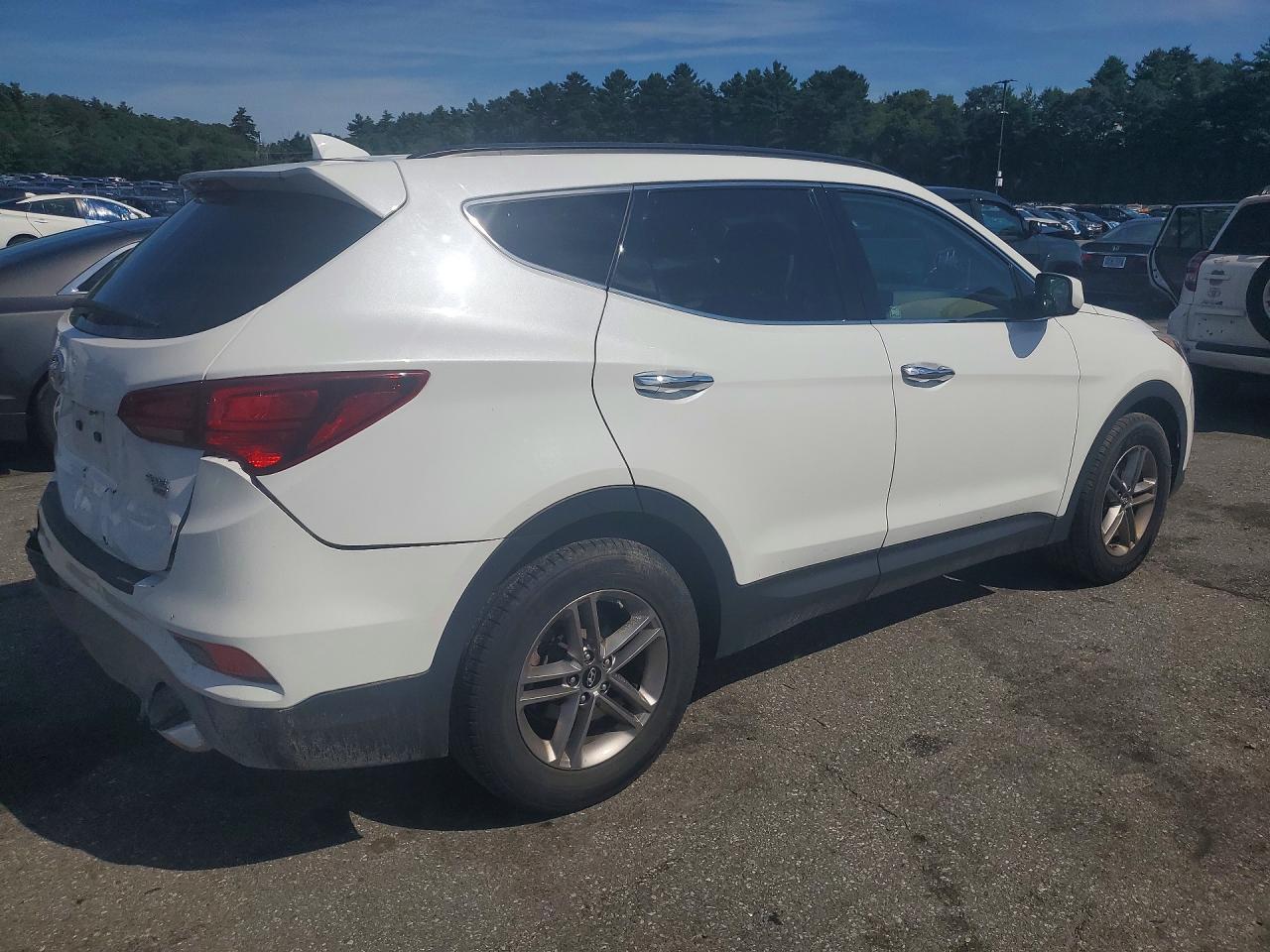 2017 Hyundai Santa Fe Sport 2.4l White vin: 5NMZUDLB2HH030533