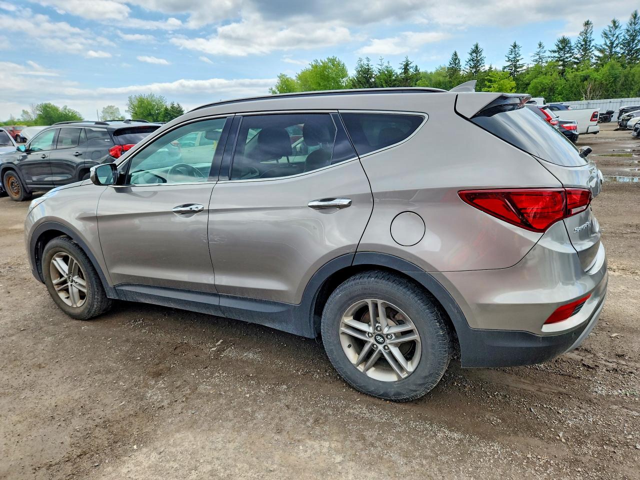 2018 Hyundai Santa Fe Sport 2.4l Серый vin: 5NMZUDLB5JH090425