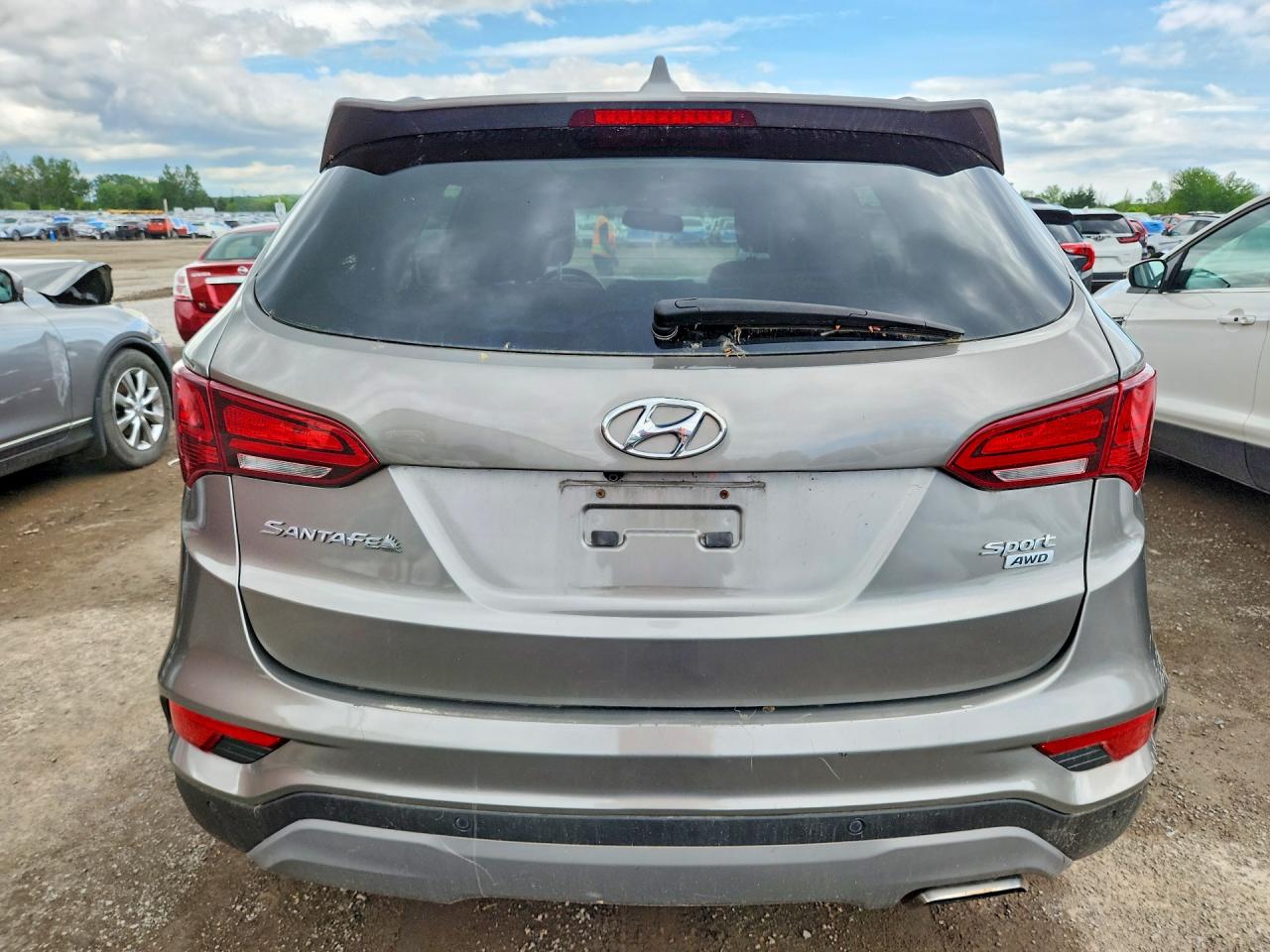 2018 Hyundai Santa Fe Sport 2.4l Серый vin: 5NMZUDLB5JH090425