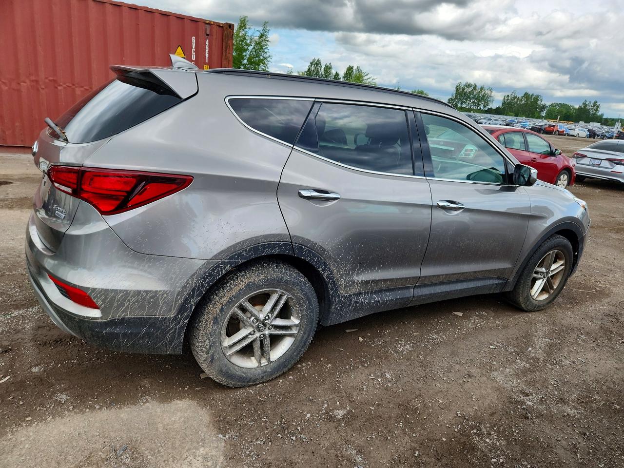 2018 Hyundai Santa Fe Sport 2.4l Серый vin: 5NMZUDLB5JH090425