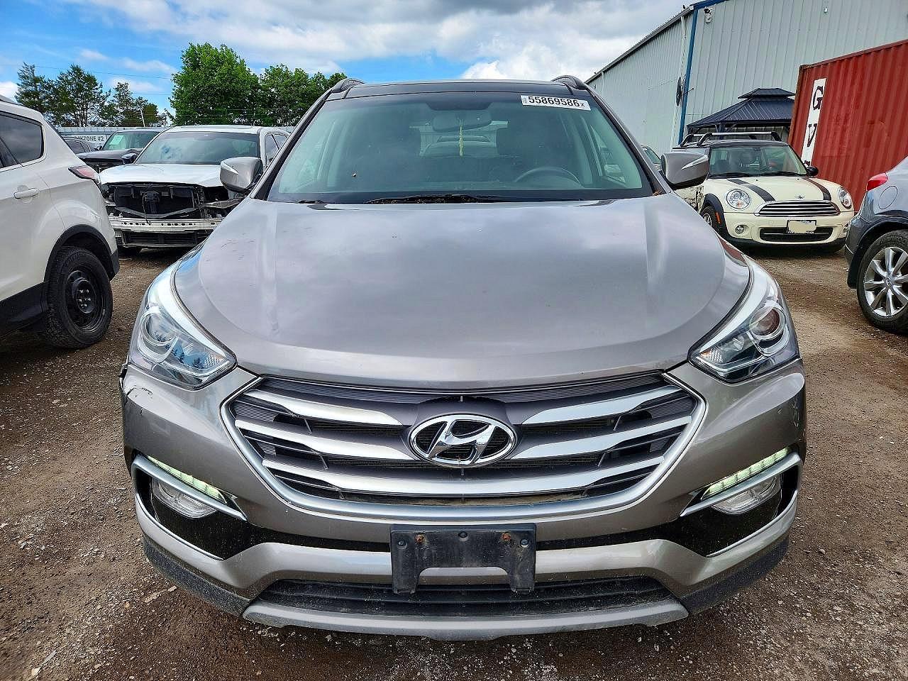 2018 Hyundai Santa Fe Sport 2.4l Серый vin: 5NMZUDLB5JH090425