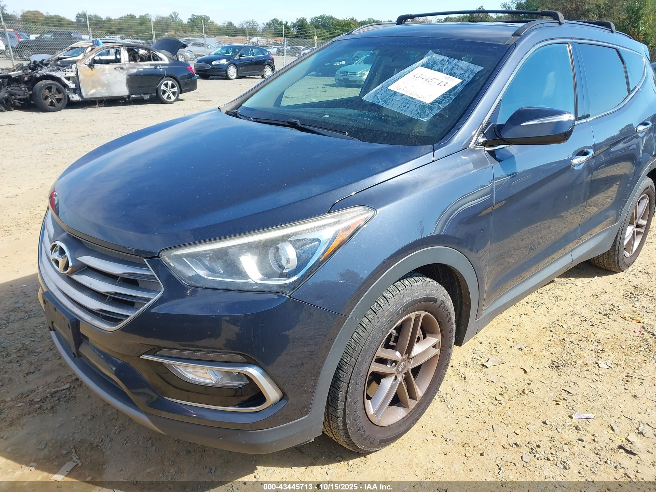 2018 Hyundai Santa Fe Sport 2.4l Синий vin: 5NMZUDLBXJH059736