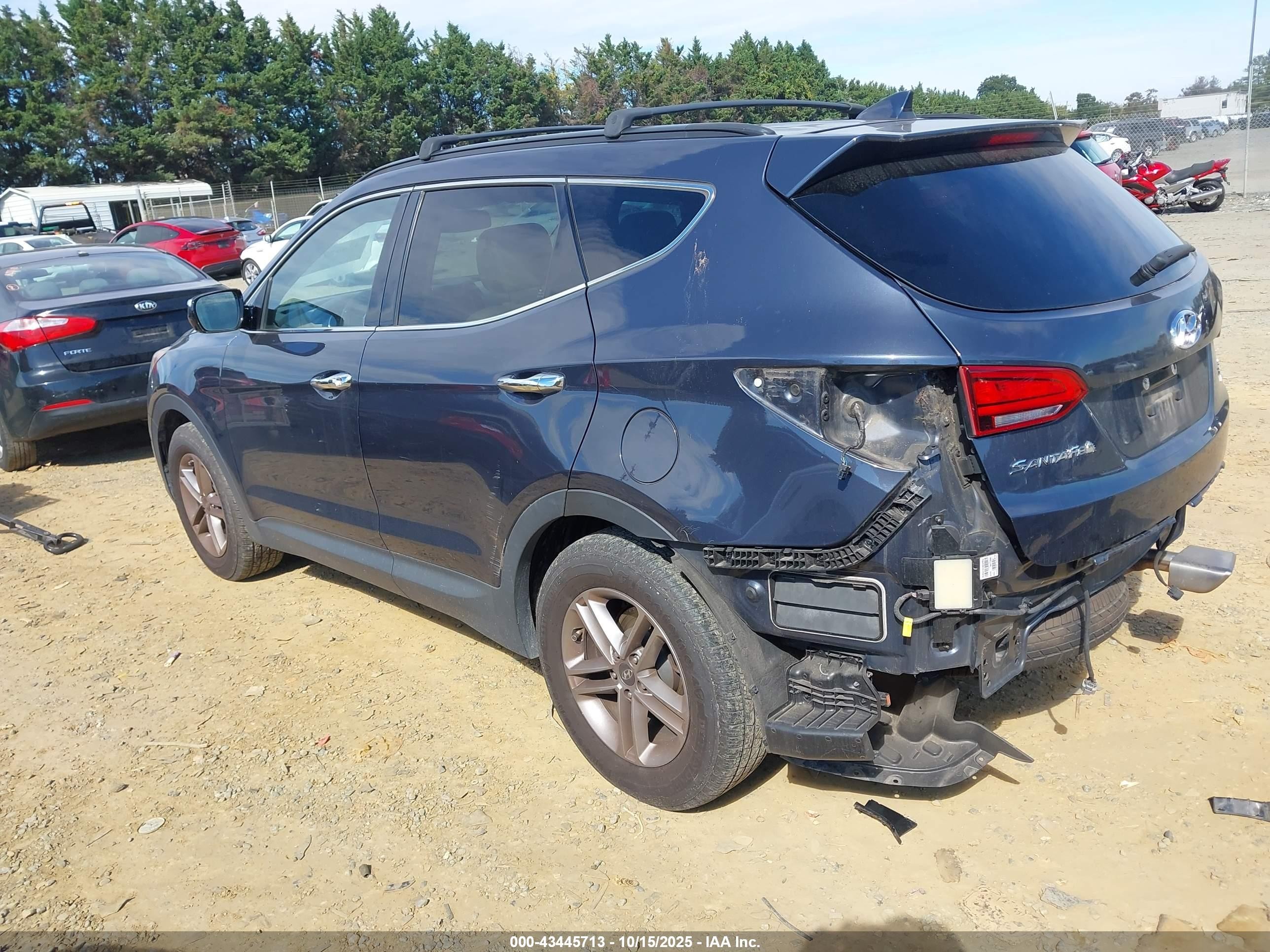 2018 Hyundai Santa Fe Sport 2.4l Синий vin: 5NMZUDLBXJH059736