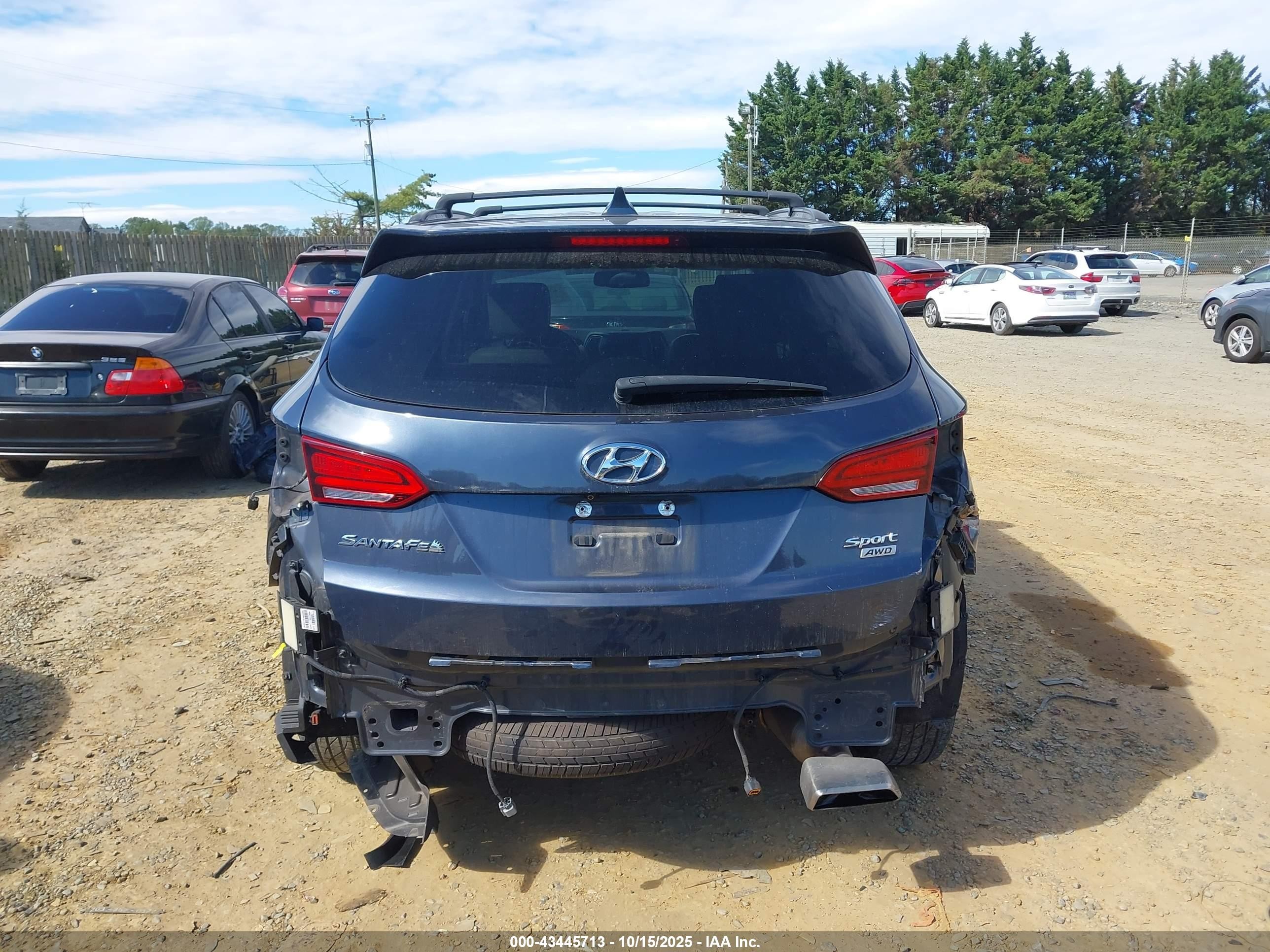 2018 Hyundai Santa Fe Sport 2.4l Синий vin: 5NMZUDLBXJH059736