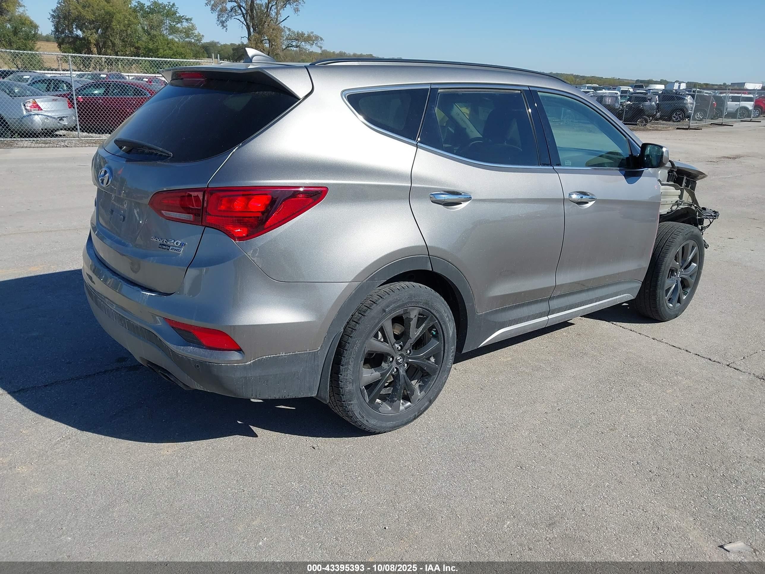 2018 Hyundai Santa Fe Sport 2.0t Ultimate Серый vin: 5NMZWDLA9JH100293