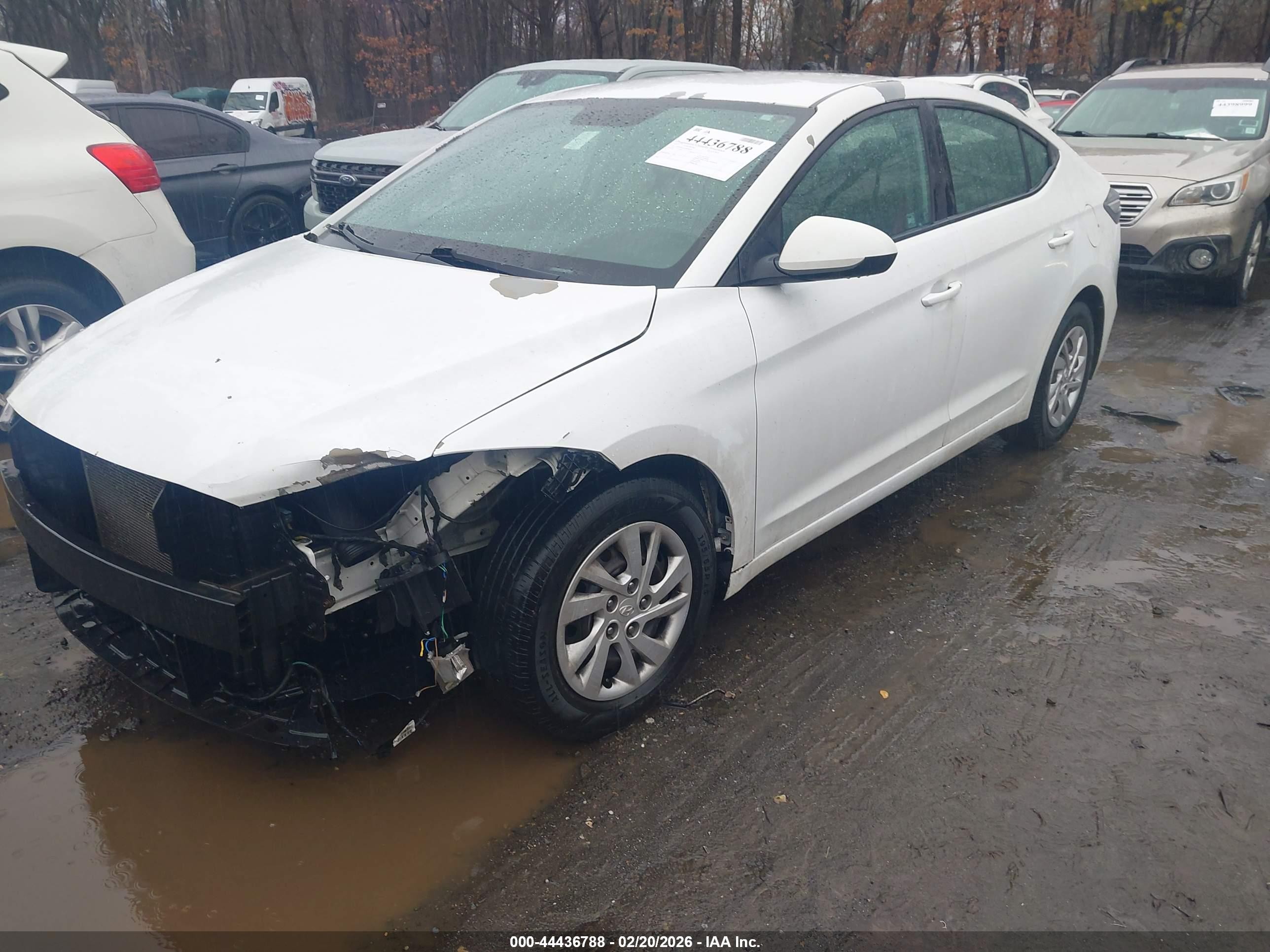 2017 Hyundai Elantra Se White vin: 5NPD74LF0HH066079