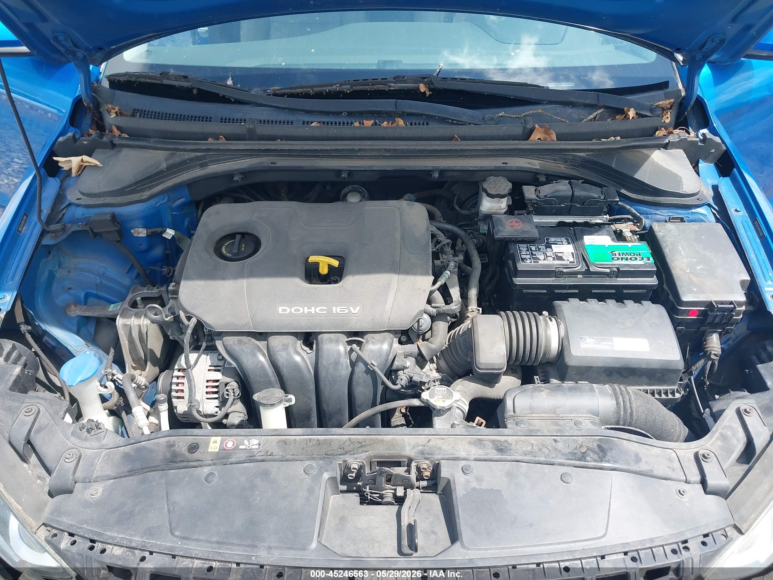 2017 Hyundai Elantra Se Blue vin: 5NPD74LF0HH078488