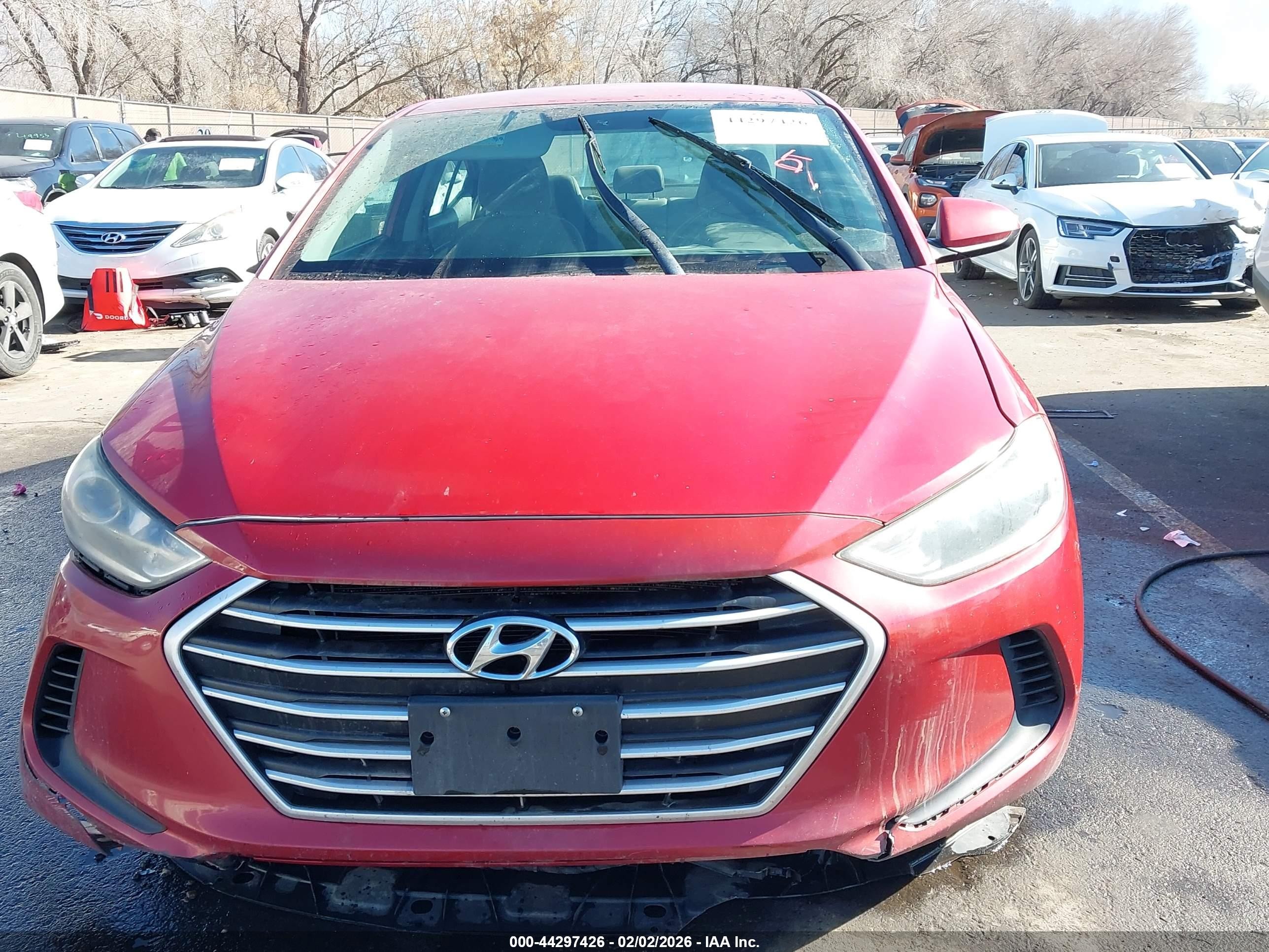 2017 Hyundai Elantra Se Red vin: 5NPD74LF0HH147860