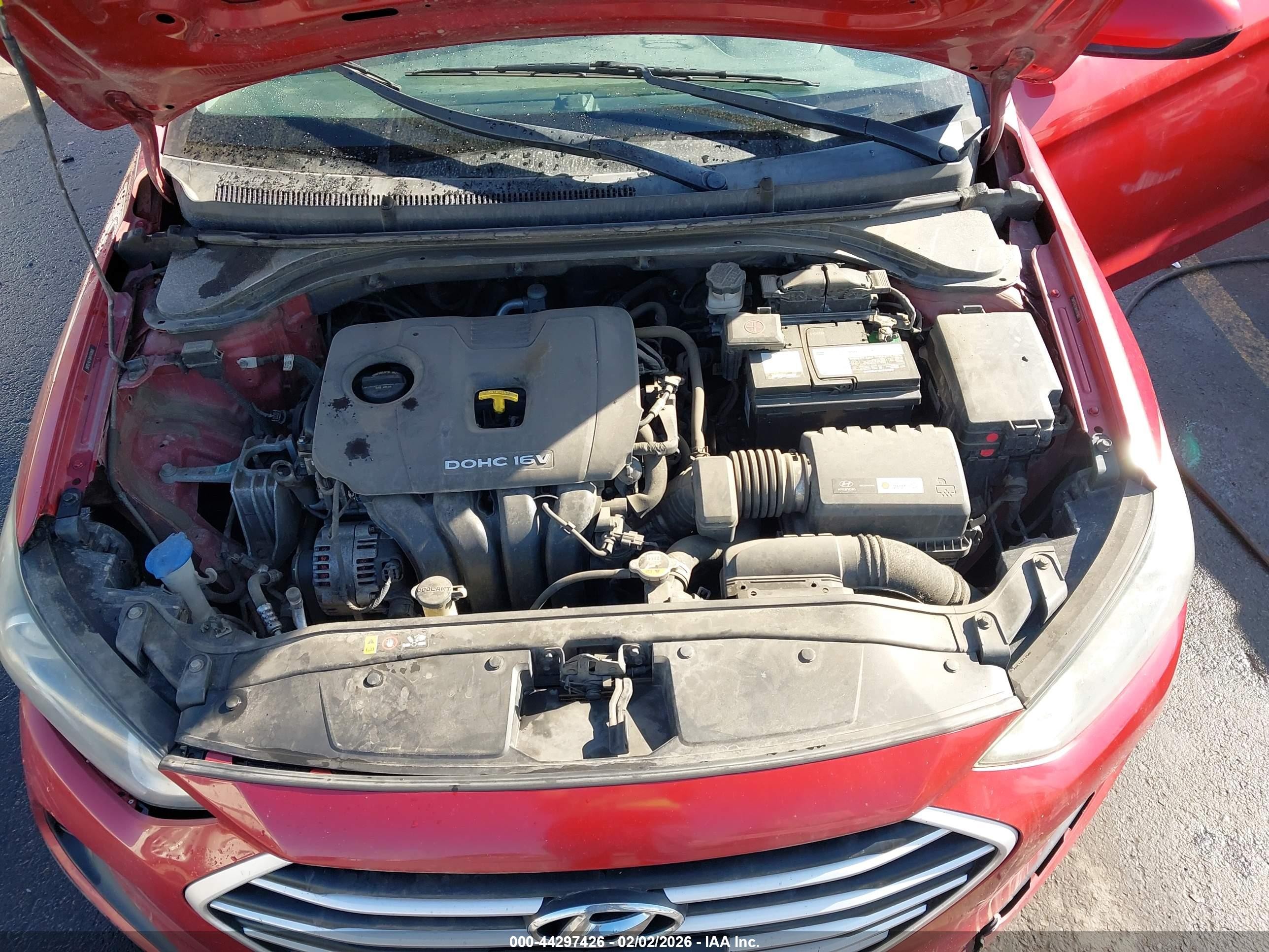 2017 Hyundai Elantra Se Red vin: 5NPD74LF0HH147860