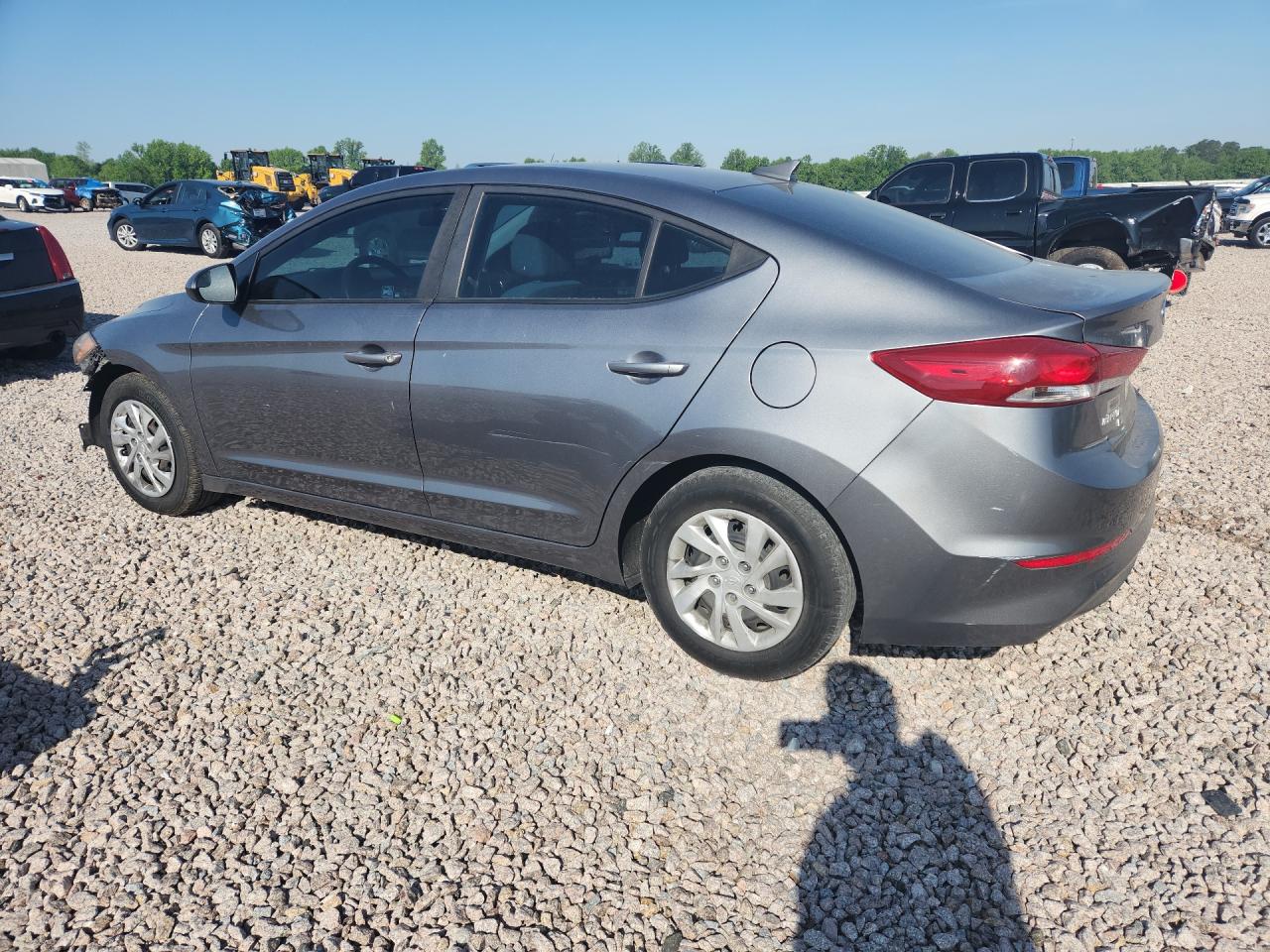 2018 Hyundai Elantra Se Серый vin: 5NPD74LF0JH369112