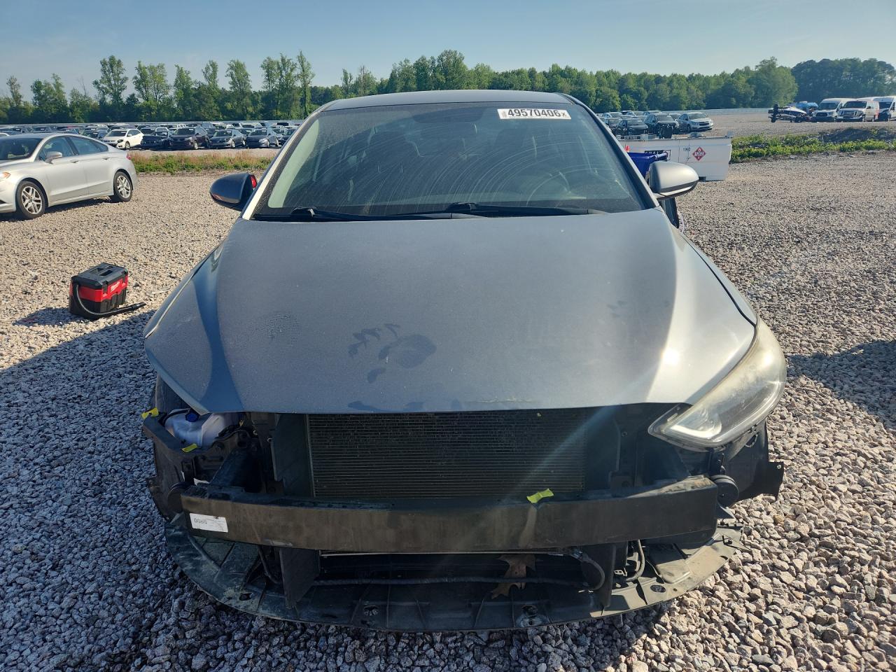 2018 Hyundai Elantra Se Серый vin: 5NPD74LF0JH369112