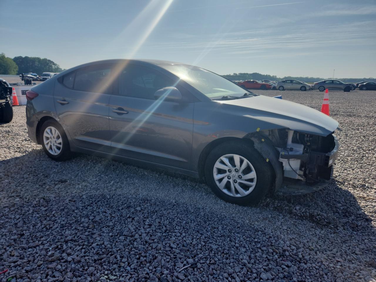 2018 Hyundai Elantra Se Серый vin: 5NPD74LF0JH369112