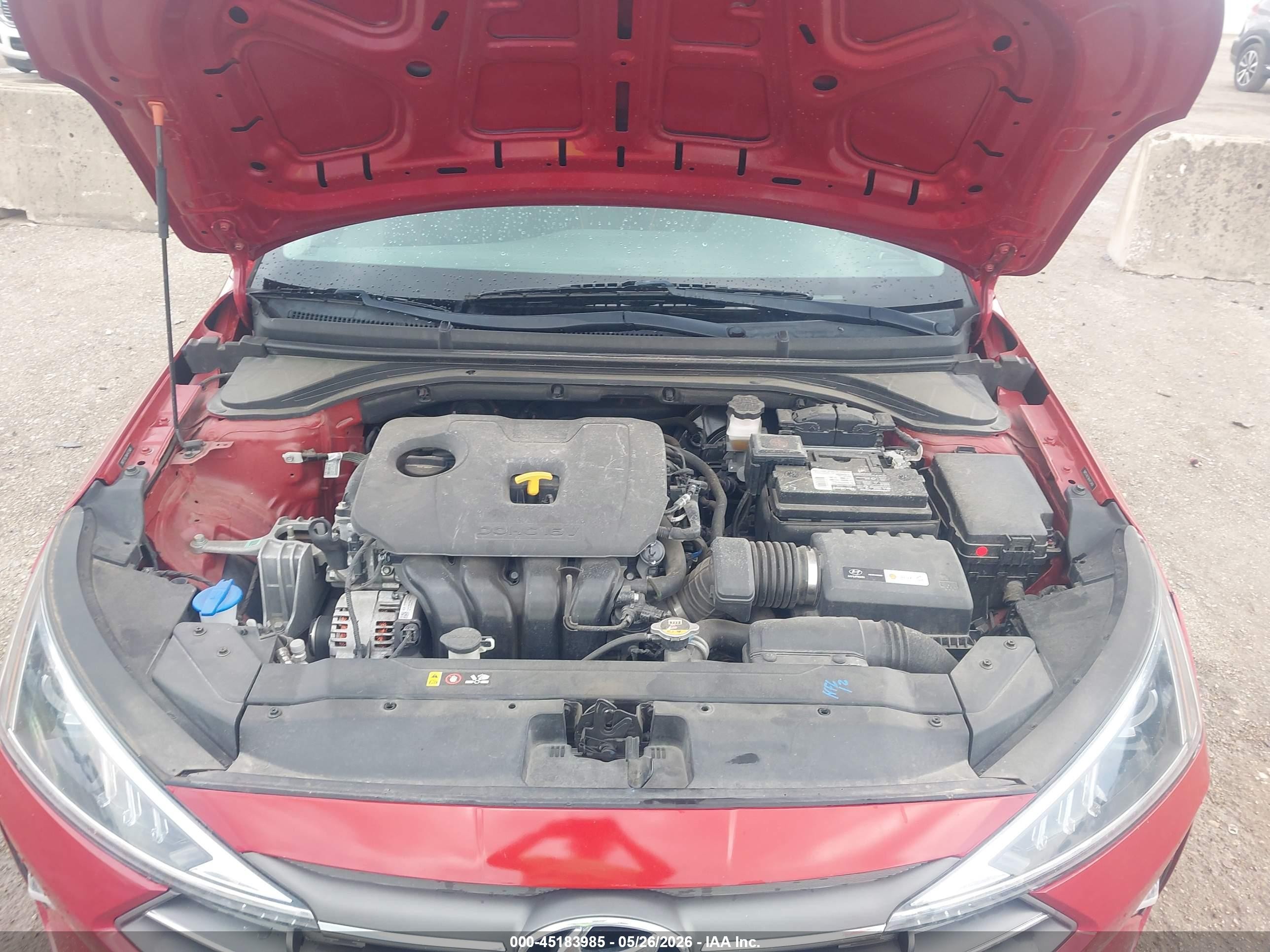 2019 Hyundai Elantra Se Red vin: 5NPD74LF0KH473469