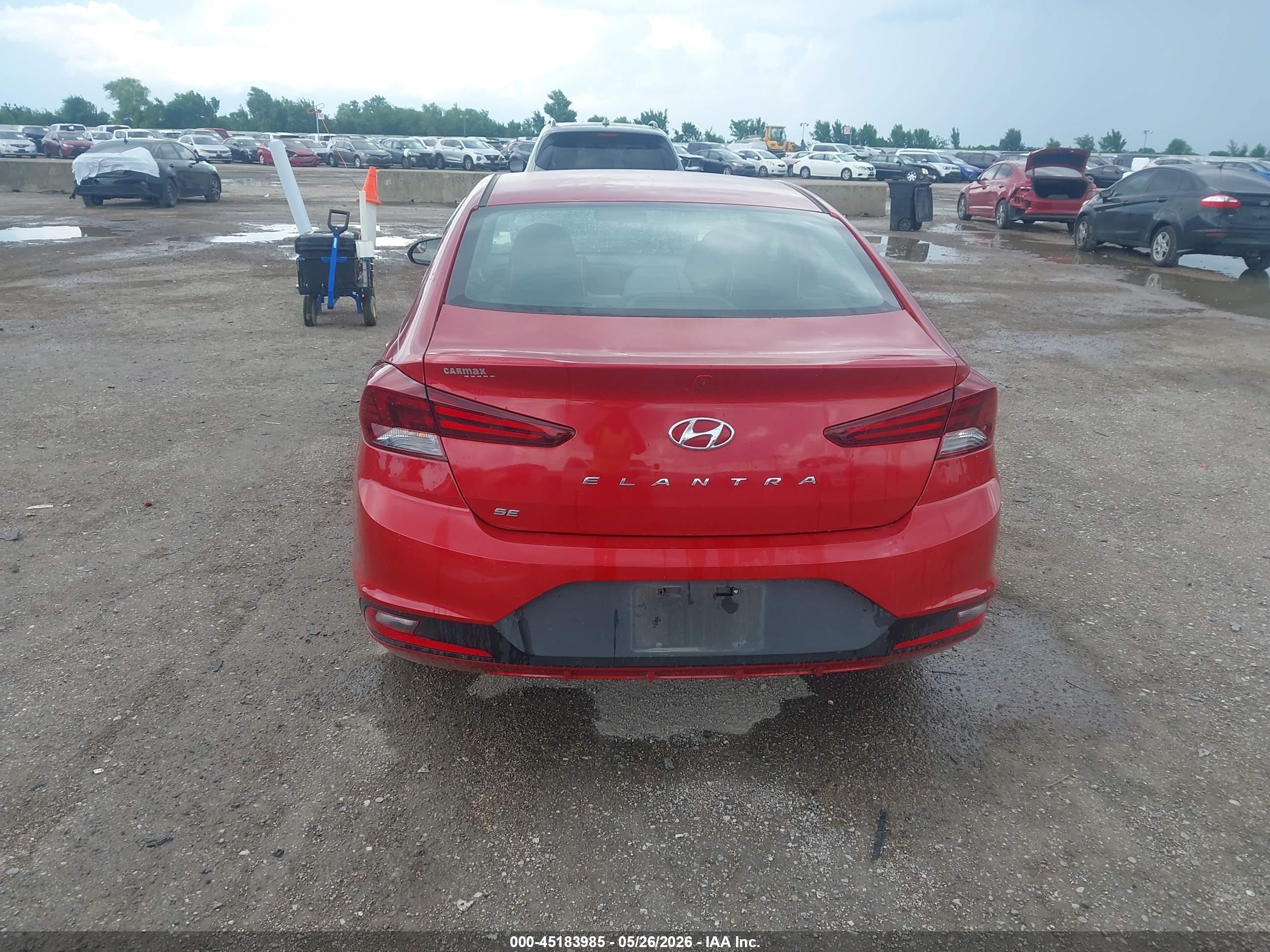2019 Hyundai Elantra Se Red vin: 5NPD74LF0KH473469