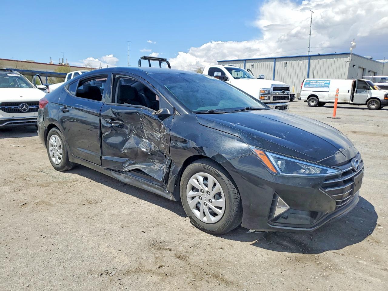 2020 Hyundai Elantra Se Black vin: 5NPD74LF0LH555686