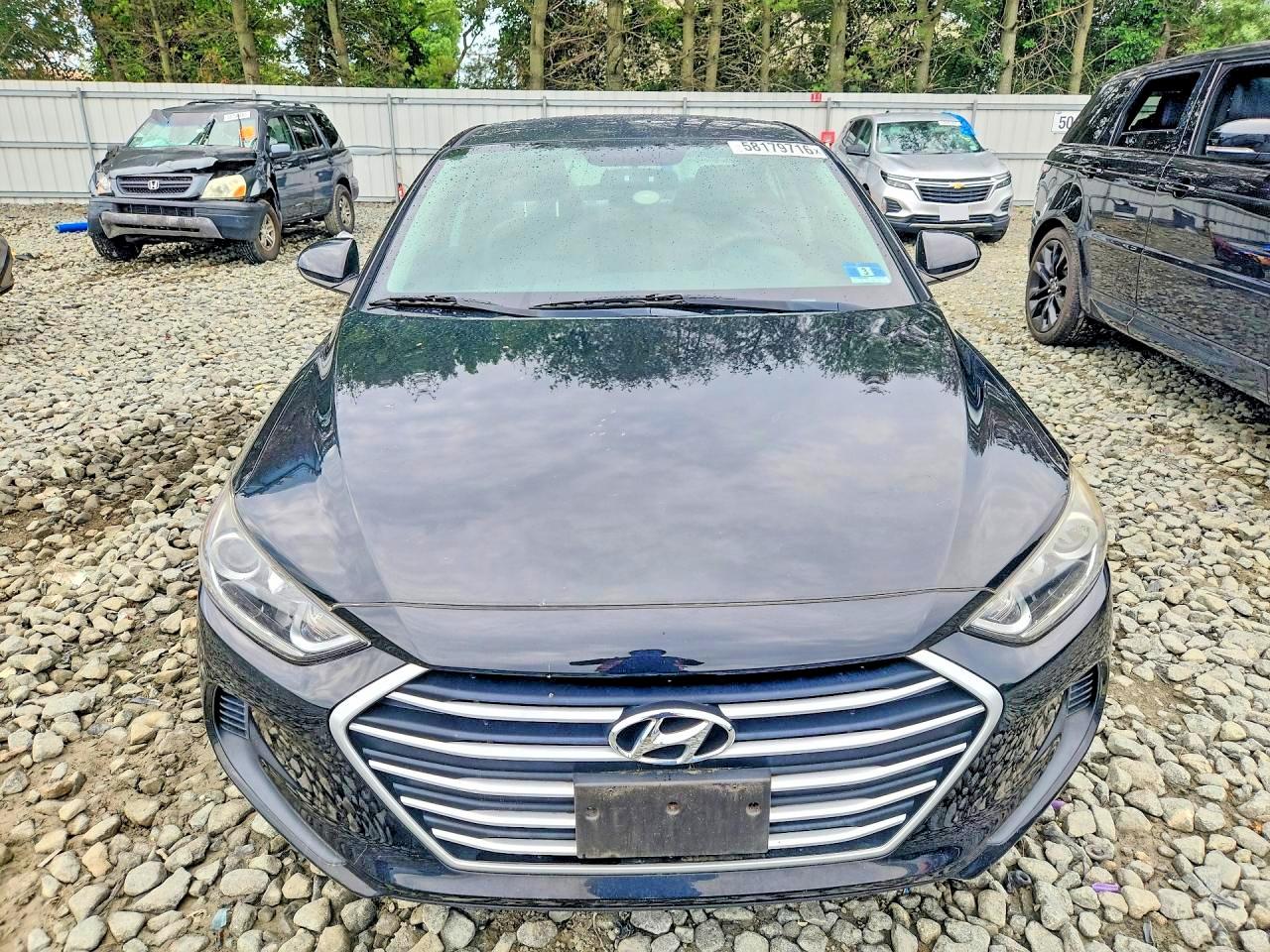 2017 Hyundai Elantra Se Черный vin: 5NPD74LF1HH094330