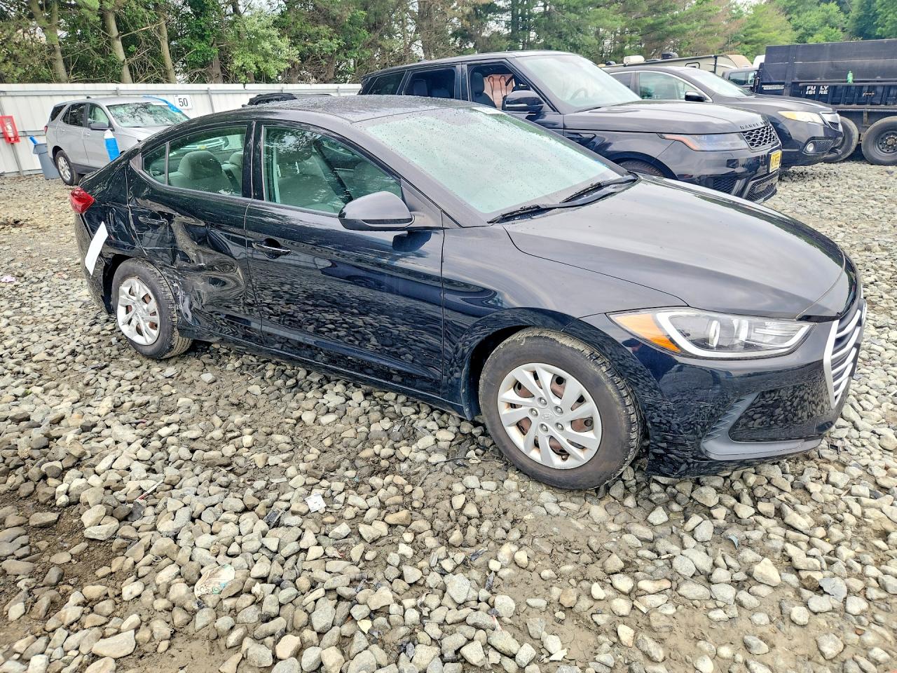 2017 Hyundai Elantra Se Черный vin: 5NPD74LF1HH094330