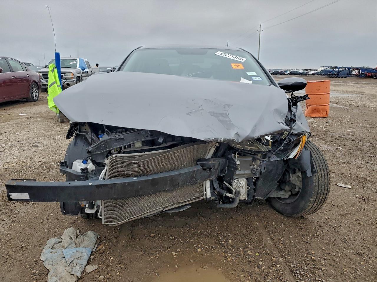 2018 Hyundai Elantra Se Gray vin: 5NPD74LF1JH383312
