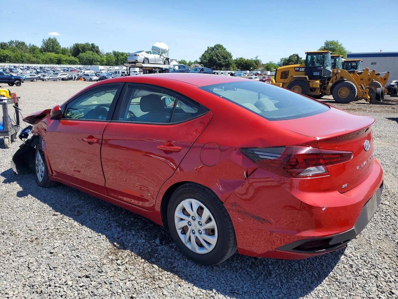 2019 Hyundai Elantra Se Maroon vin: 5NPD74LF1KH474047