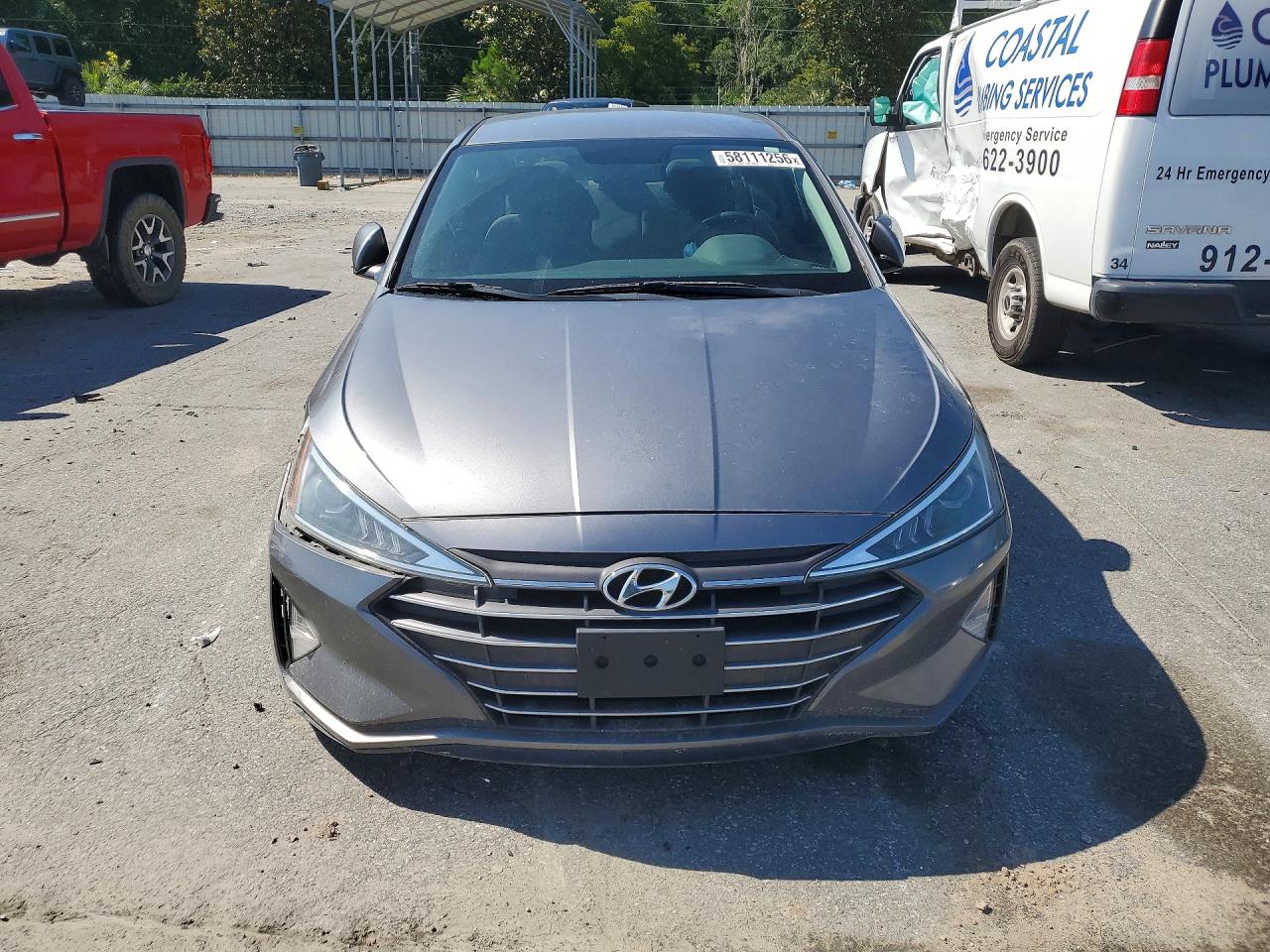 2019 Hyundai Elantra Se Gray vin: 5NPD74LF1KH497876