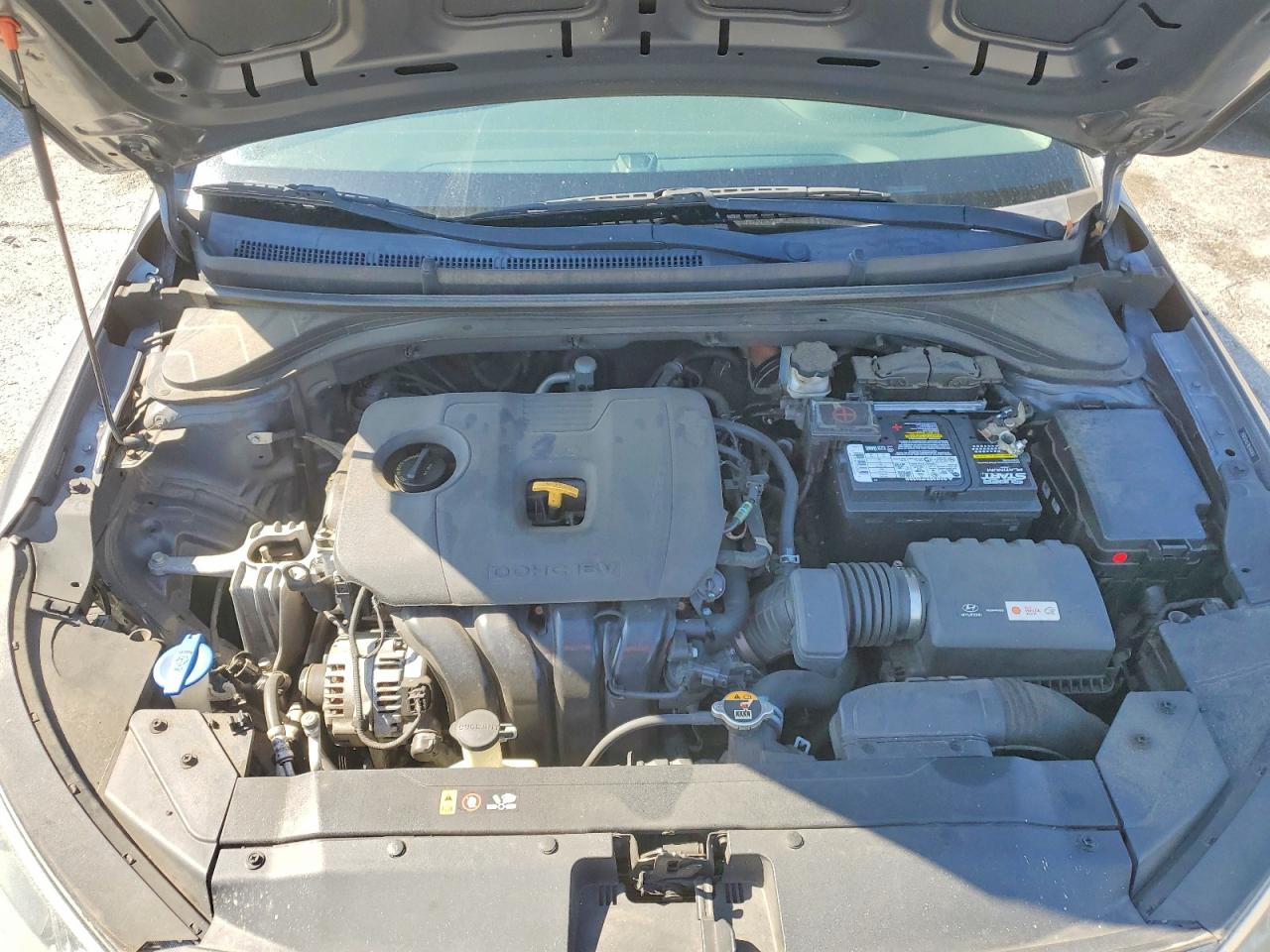 2019 Hyundai Elantra Se Gray vin: 5NPD74LF1KH497876