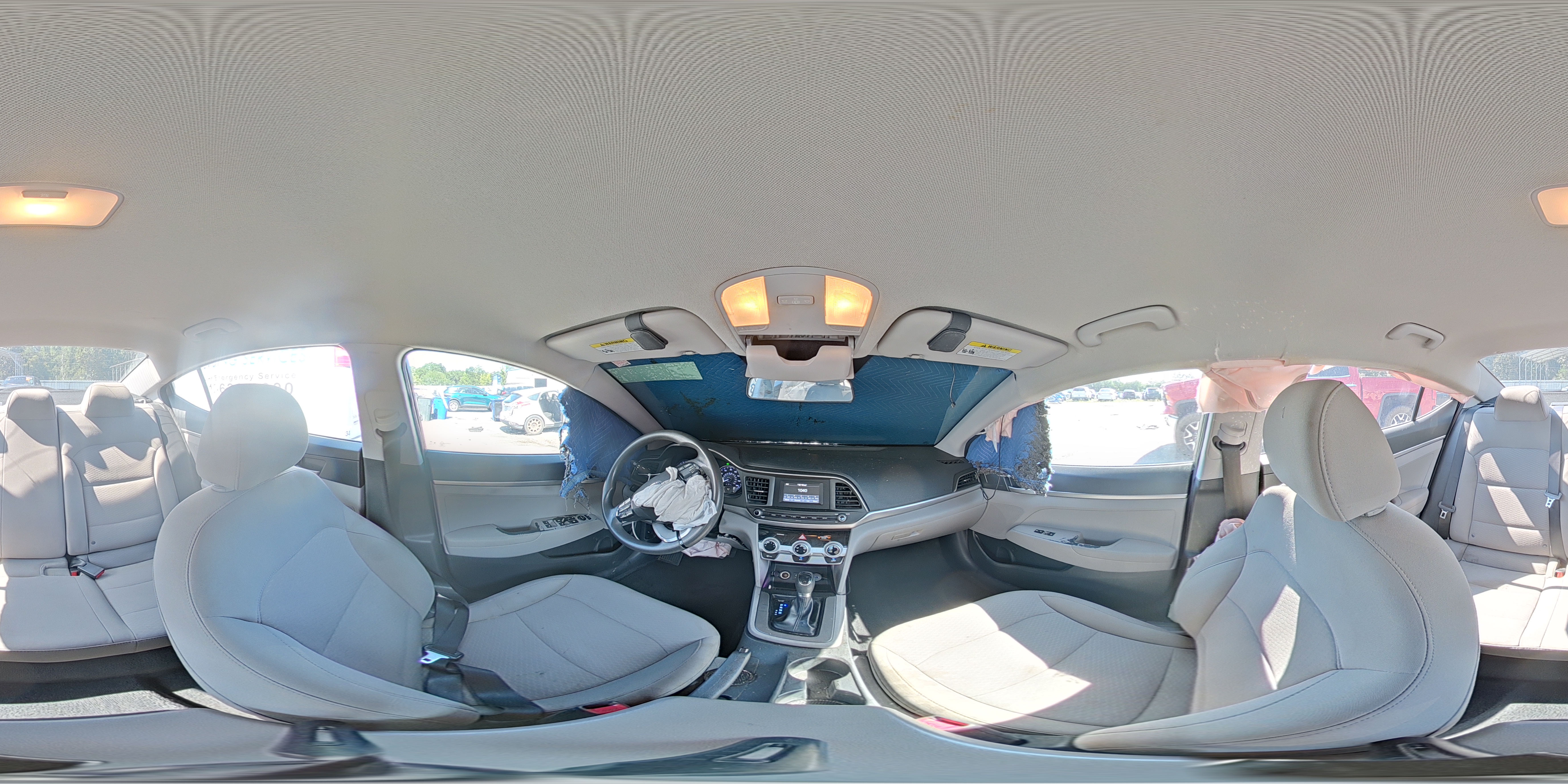 2019 Hyundai Elantra Se Gray vin: 5NPD74LF1KH497876