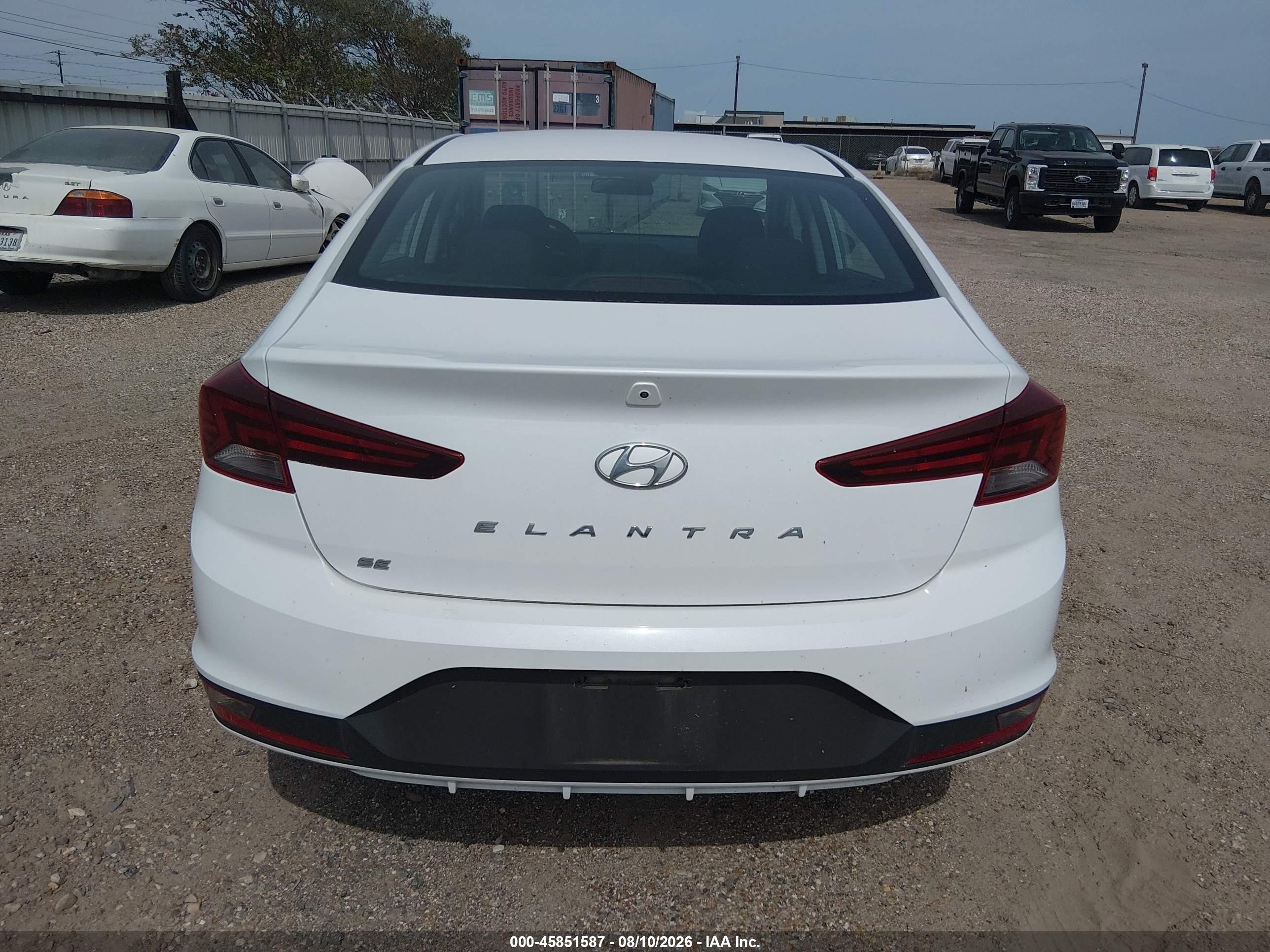 2020 Hyundai Elantra Se White vin: 5NPD74LF1LH610808