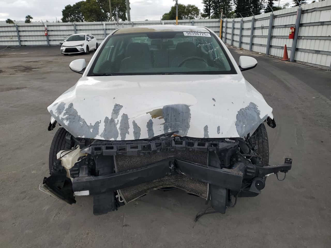 2007 Hyundai Elantra White vin: 5NPD74LF2HH161212