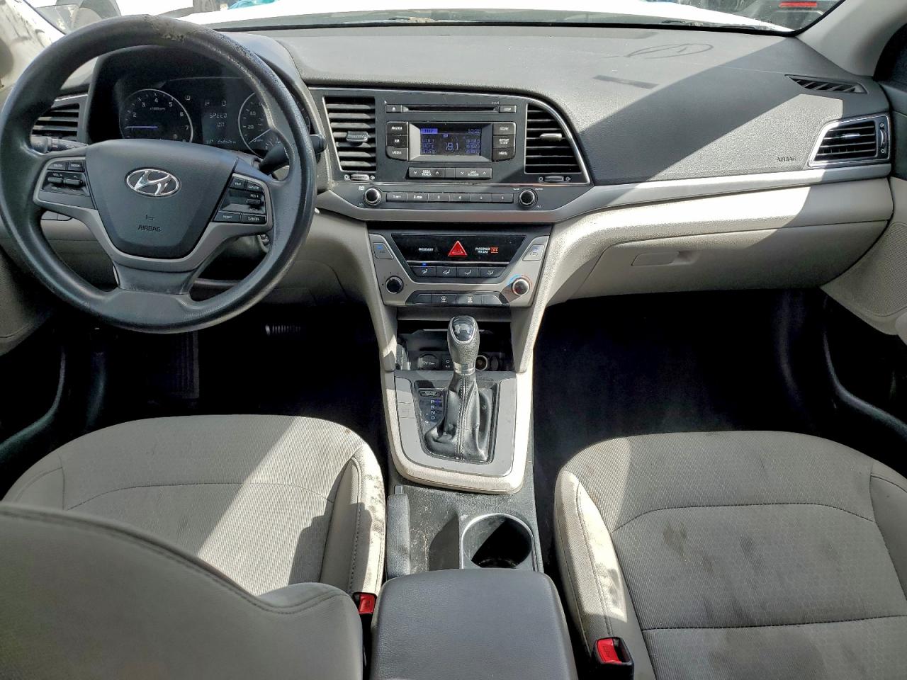 2007 Hyundai Elantra White vin: 5NPD74LF2HH161212