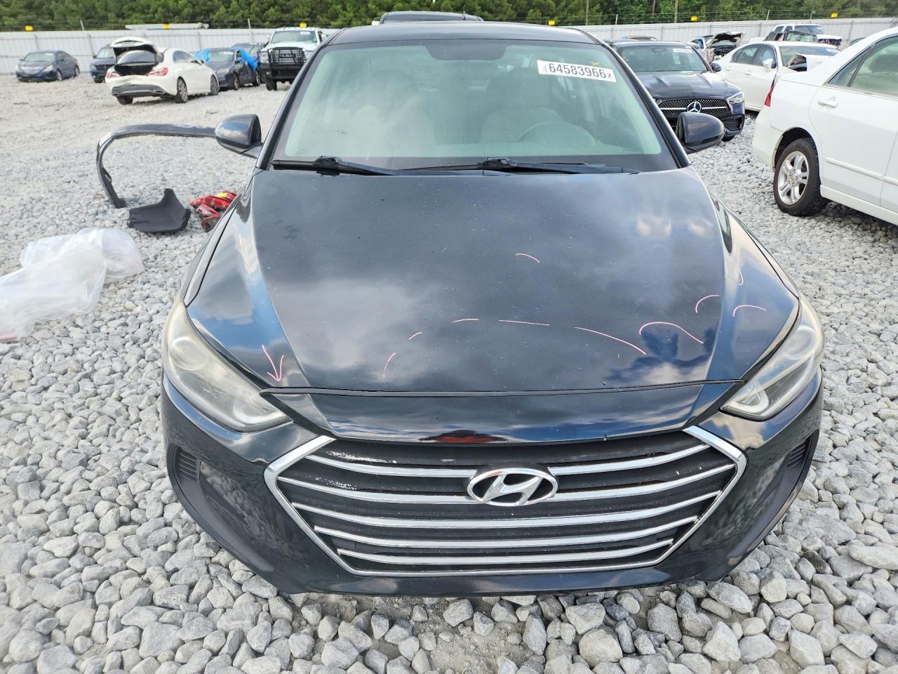 2018 Hyundai Elantra Se Черный vin: 5NPD74LF2JH303144