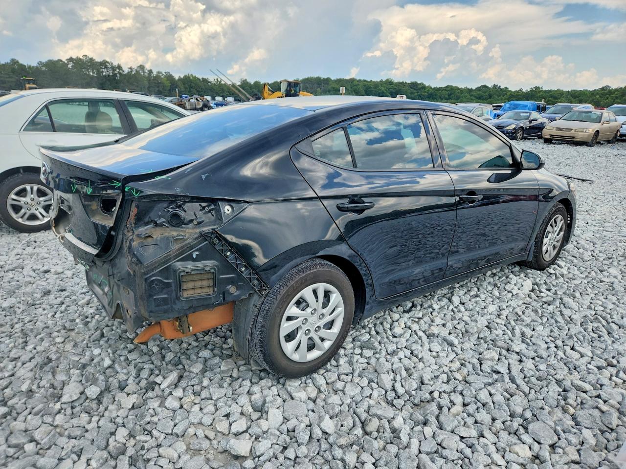 2018 Hyundai Elantra Se Черный vin: 5NPD74LF2JH303144