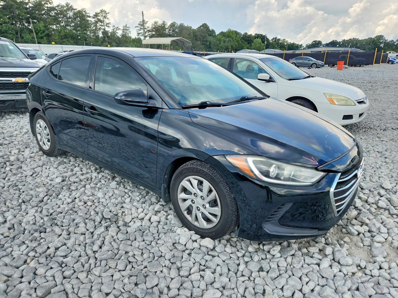 2018 Hyundai Elantra Se Черный vin: 5NPD74LF2JH303144