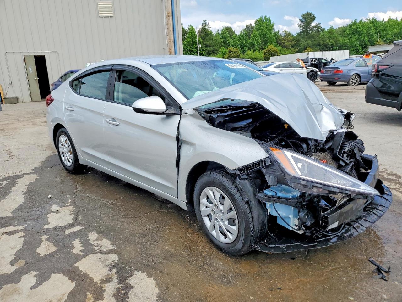 2019 Hyundai Elantra Se Silver vin: 5NPD74LF2KH402550