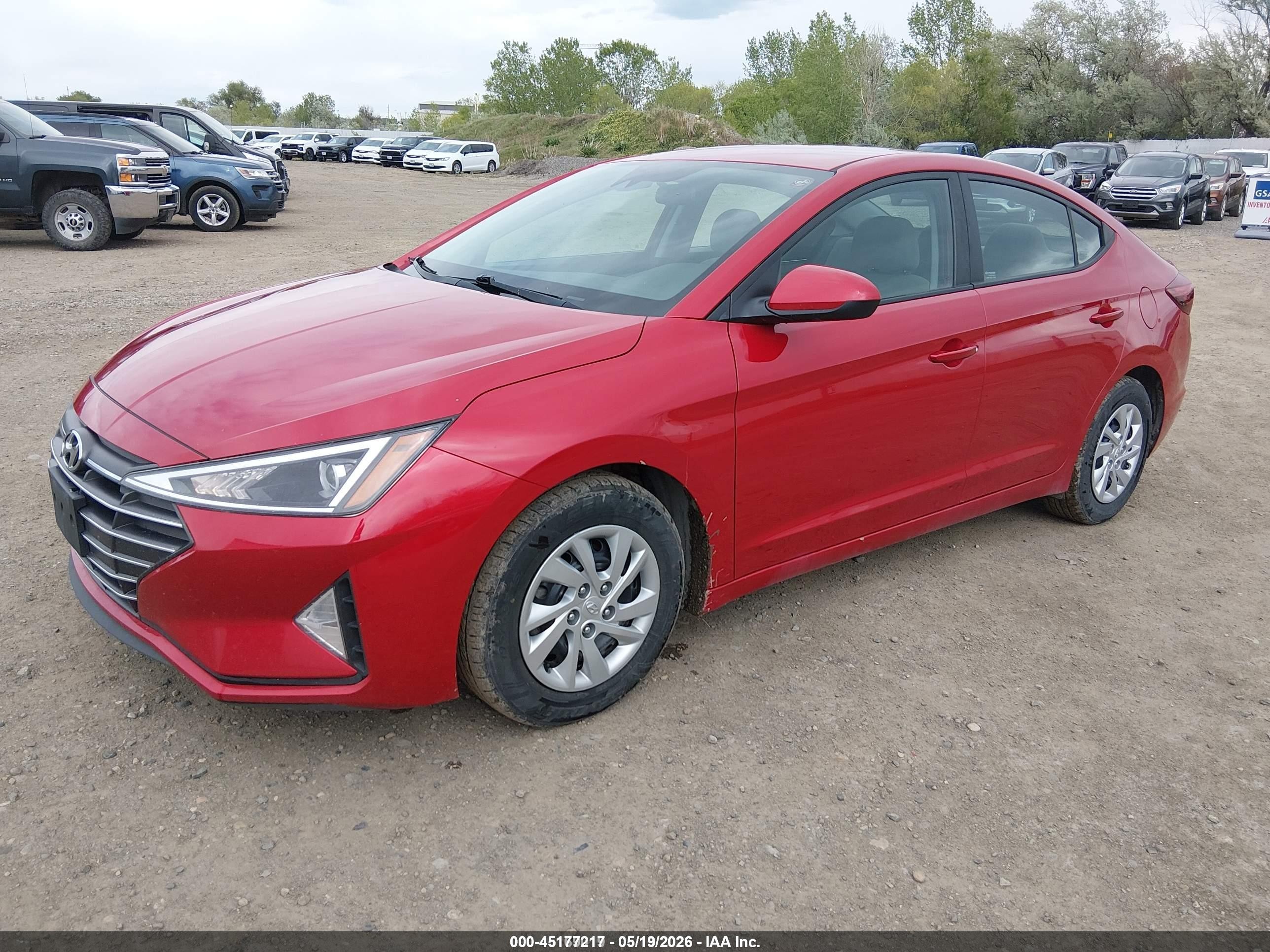 2020 Hyundai Elantra Se Red vin: 5NPD74LF2LH605987