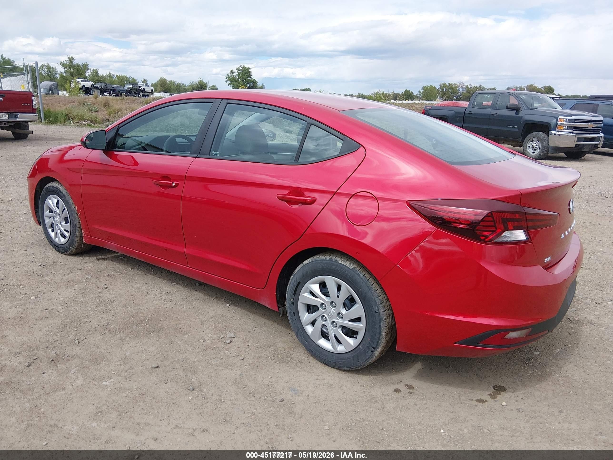 2020 Hyundai Elantra Se Red vin: 5NPD74LF2LH605987
