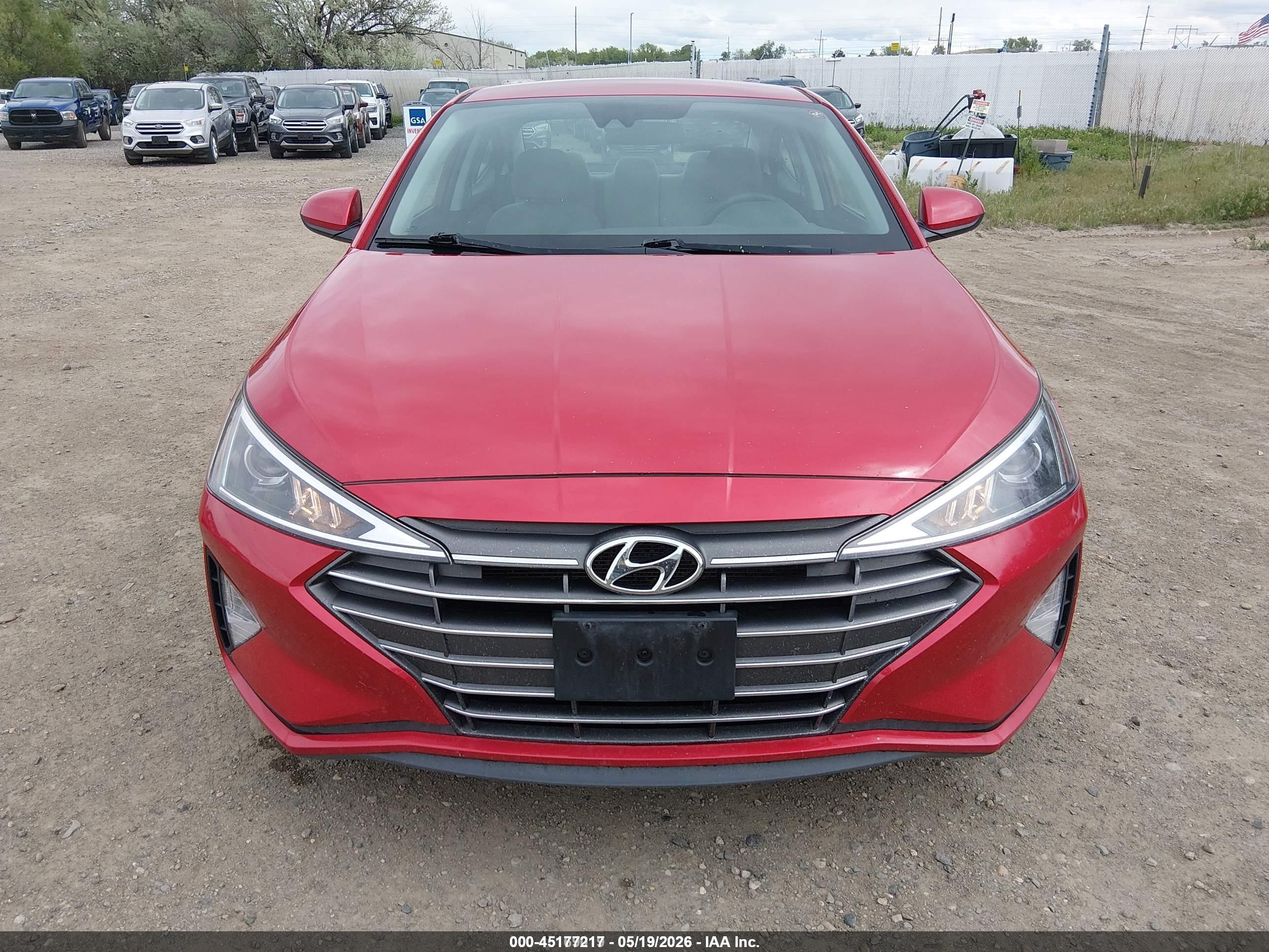 2020 Hyundai Elantra Se Red vin: 5NPD74LF2LH605987
