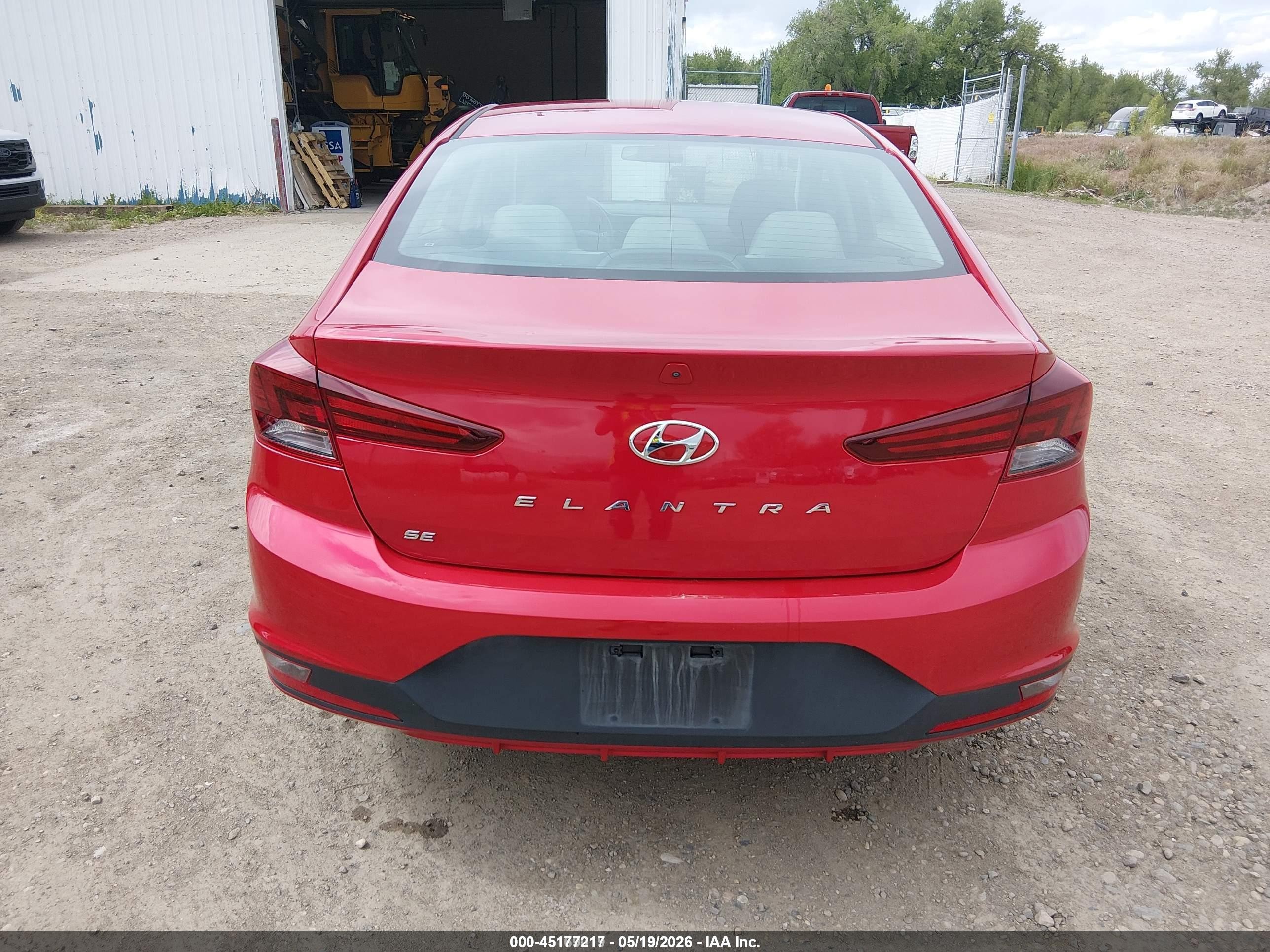 2020 Hyundai Elantra Se Red vin: 5NPD74LF2LH605987