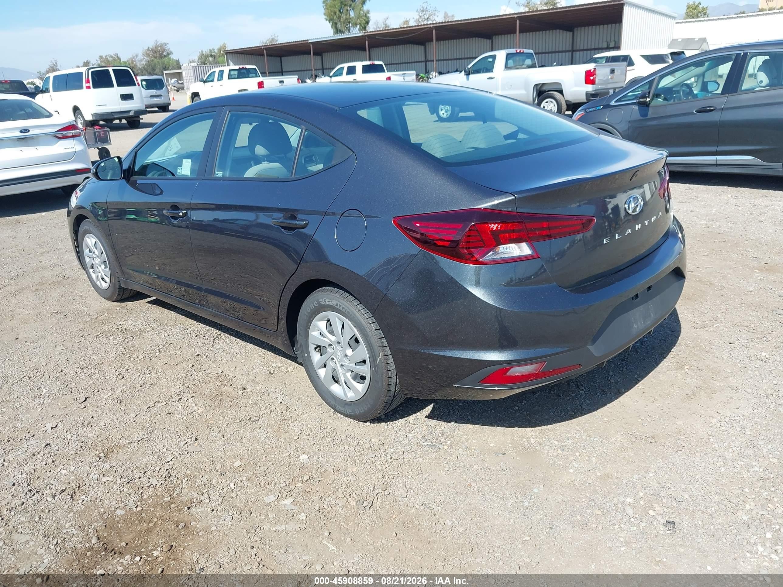 2020 Hyundai Elantra Se Серый vin: 5NPD74LF2LH612065