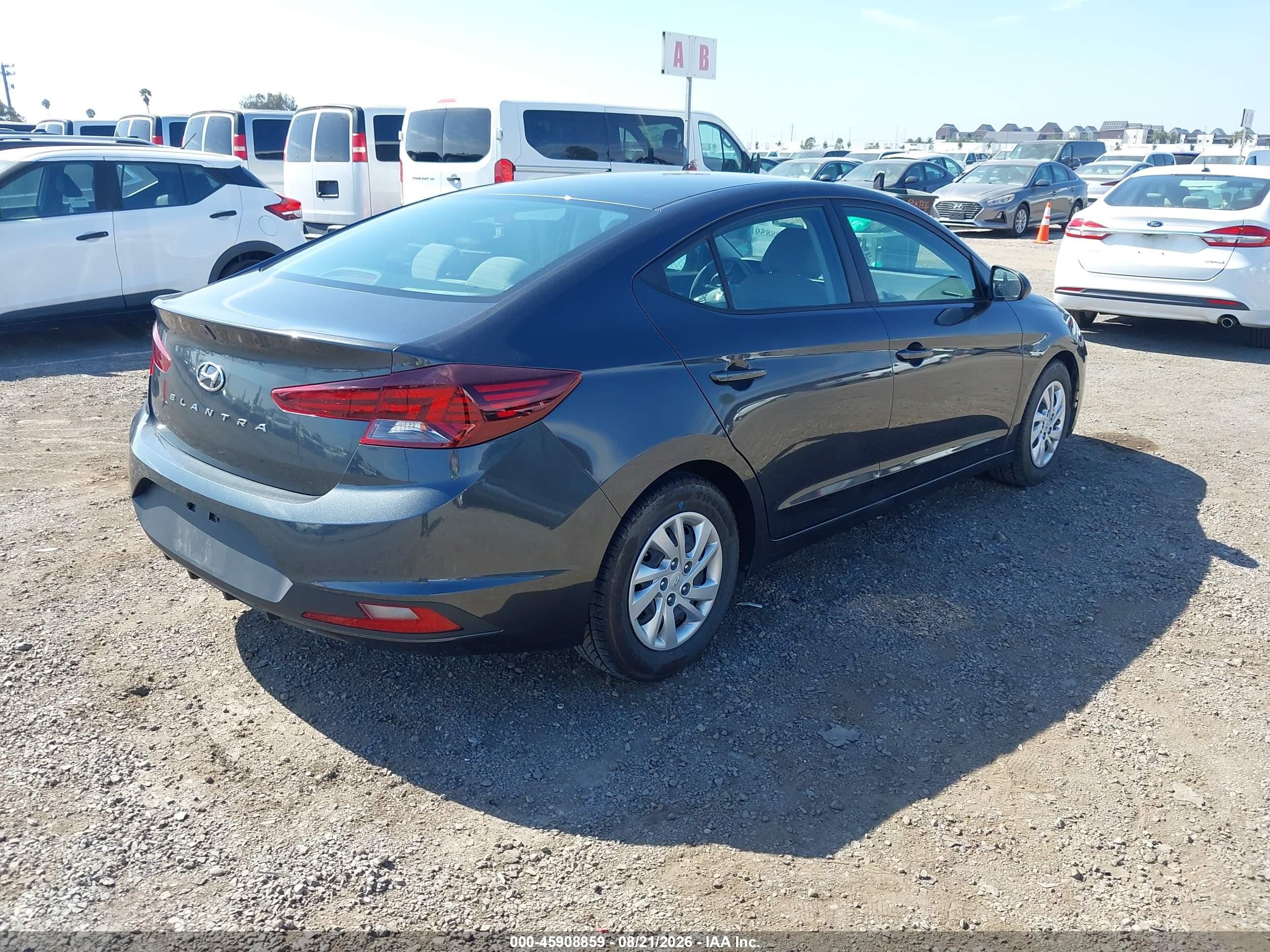 2020 Hyundai Elantra Se Серый vin: 5NPD74LF2LH612065