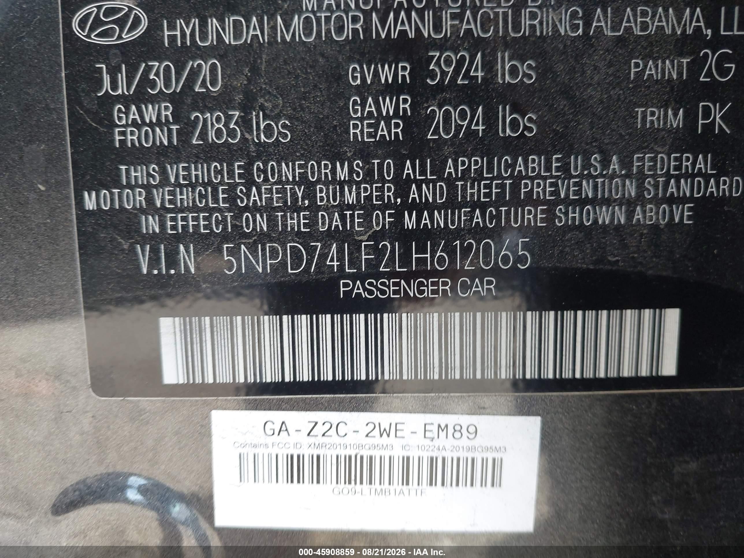 2020 Hyundai Elantra Se Серый vin: 5NPD74LF2LH612065