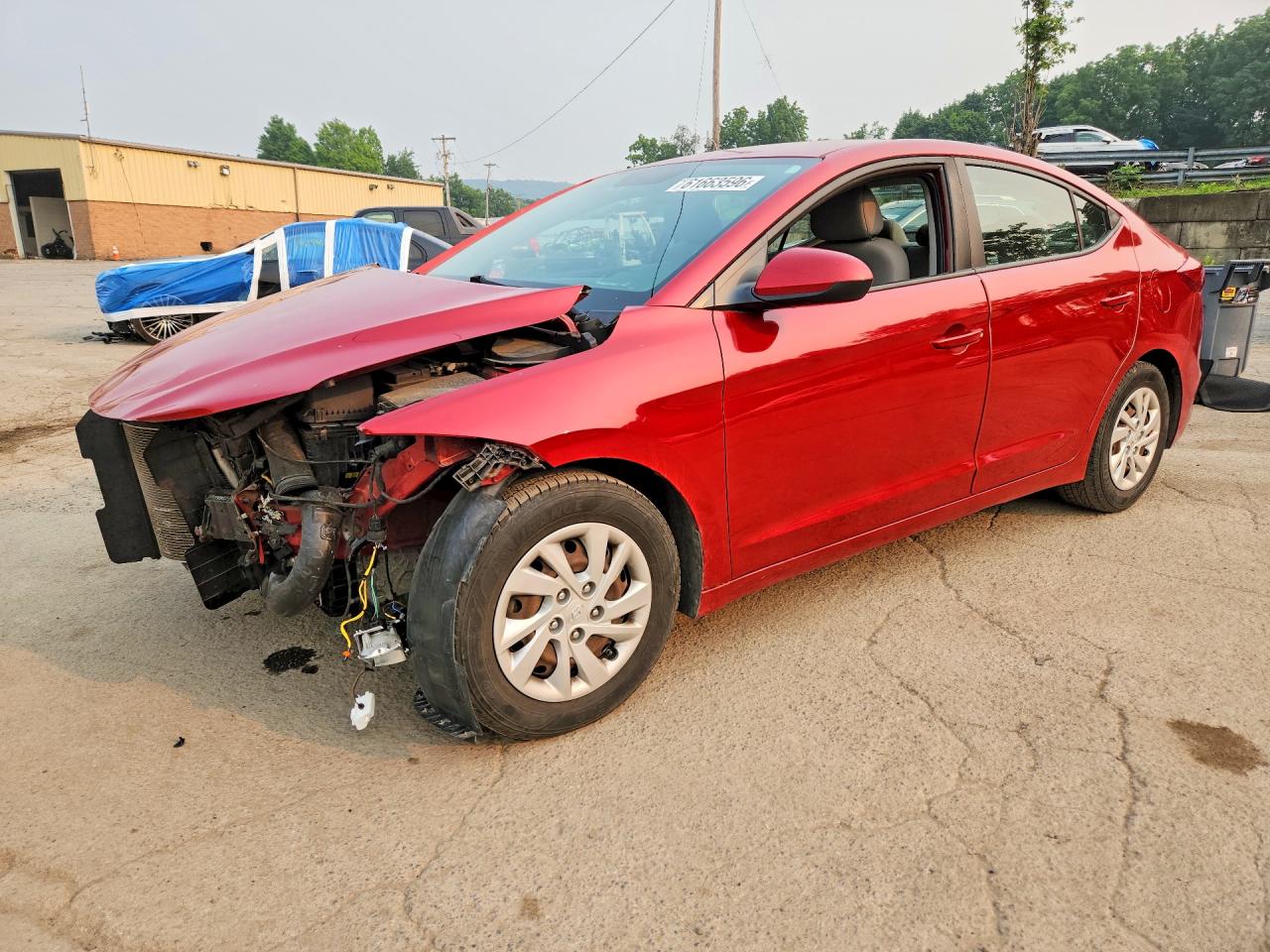 2018 Hyundai Elantra Se Red vin: 5NPD74LF3JH391508