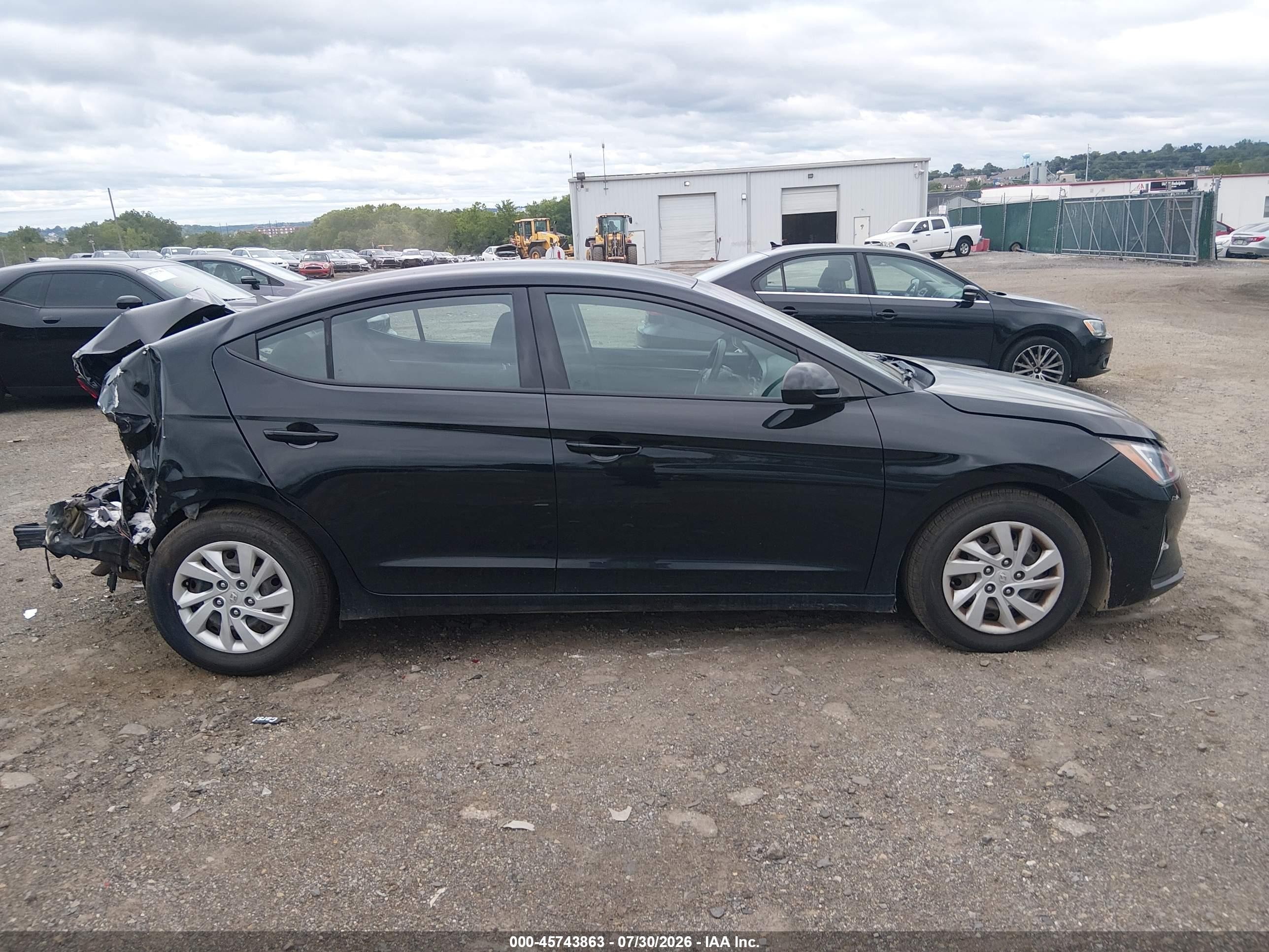 2019 Hyundai Elantra Se Black vin: 5NPD74LF3KH466158