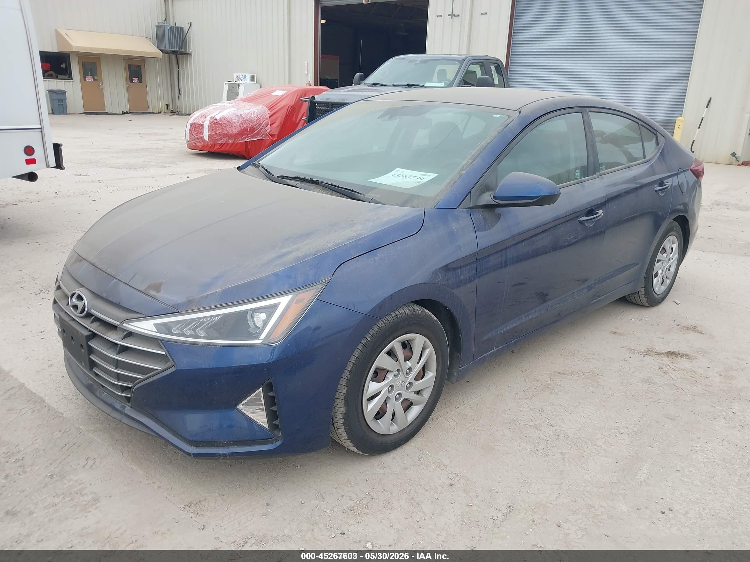 2020 Hyundai Elantra Se Blue vin: 5NPD74LF3LH609790