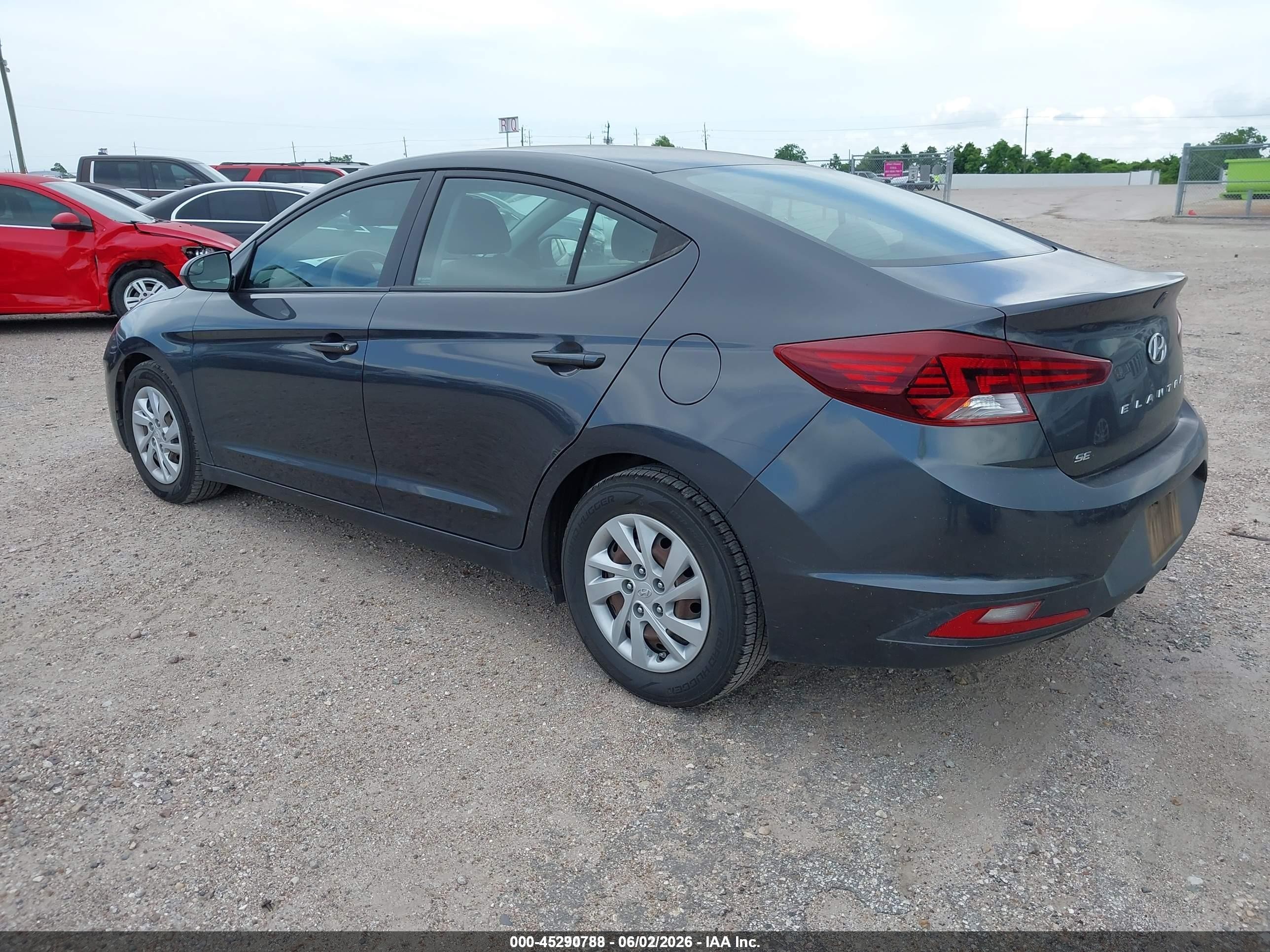 2020 Hyundai Elantra Se Gray vin: 5NPD74LF3LH614813