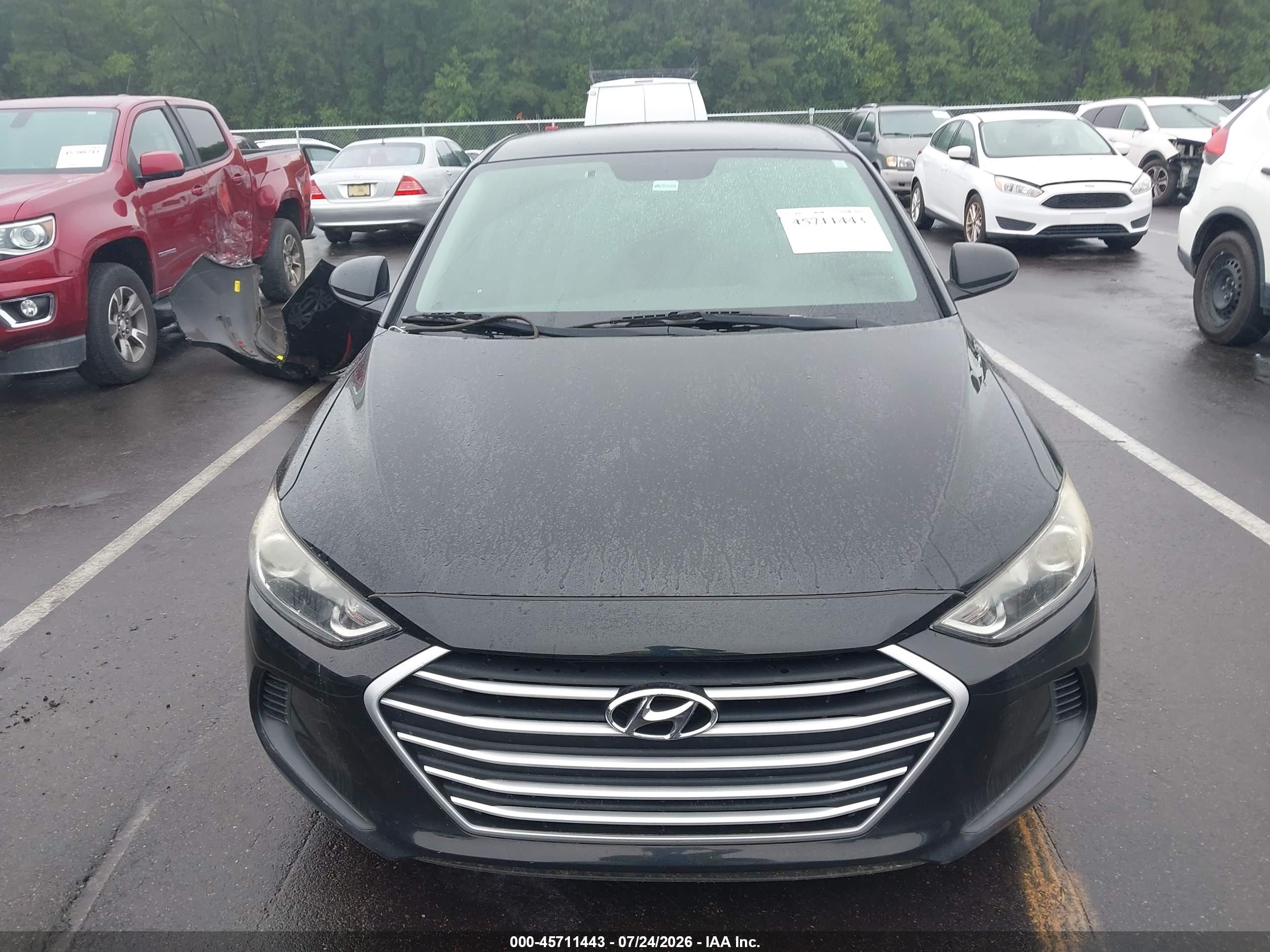 2017 Hyundai Elantra Se Black vin: 5NPD74LF4HH176097
