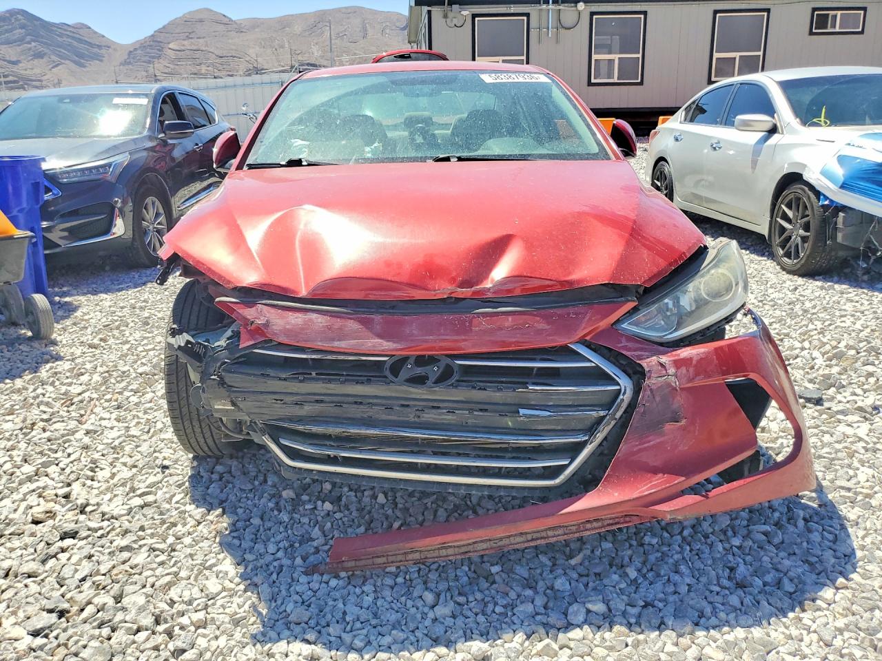 2017 Hyundai Elantra Se Red vin: 5NPD74LF4HH189500