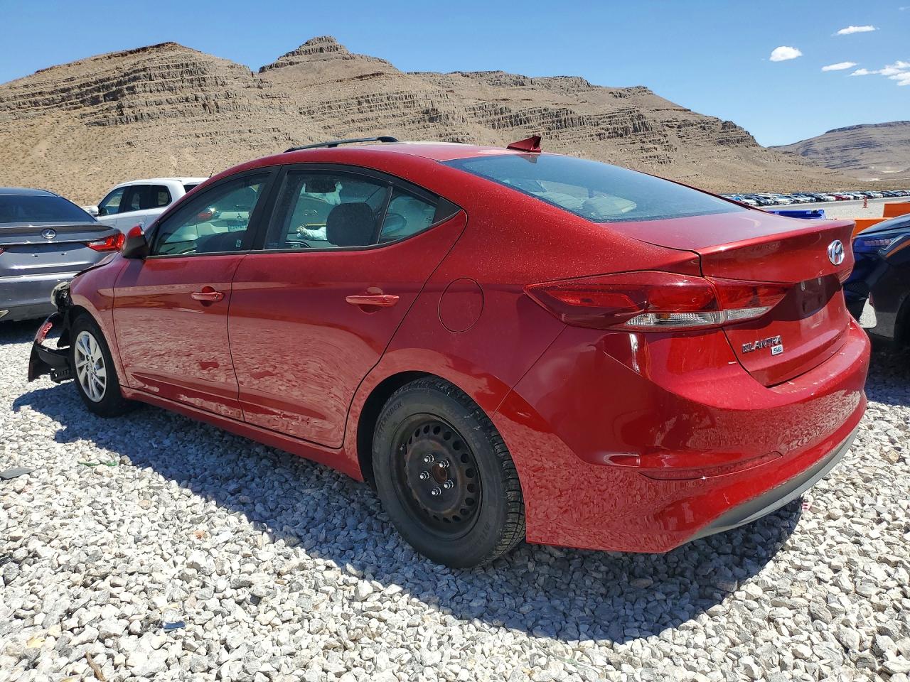 2017 Hyundai Elantra Se Red vin: 5NPD74LF4HH189500