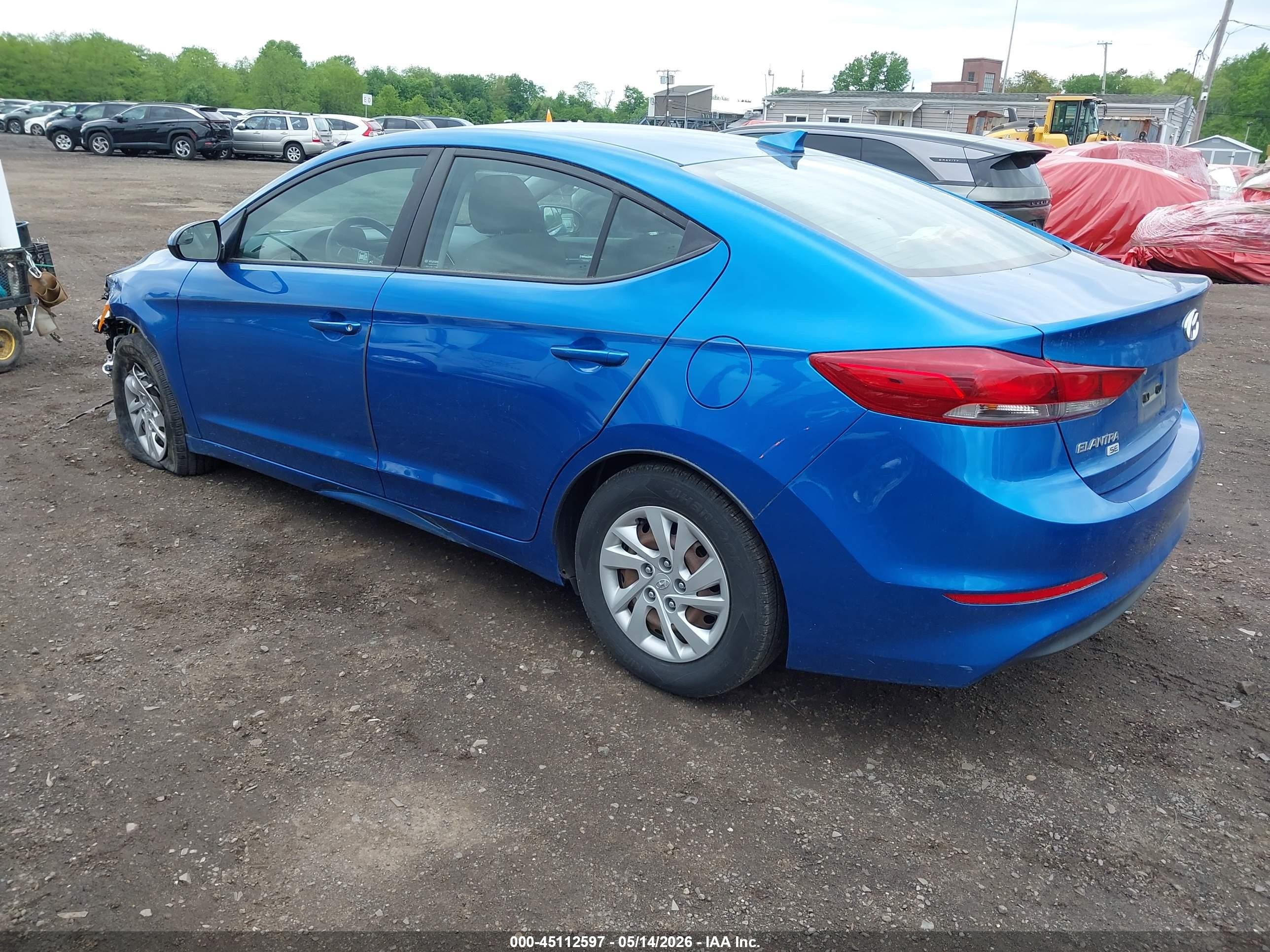 2018 Hyundai Elantra Se Dark Blue vin: 5NPD74LF4JH394949